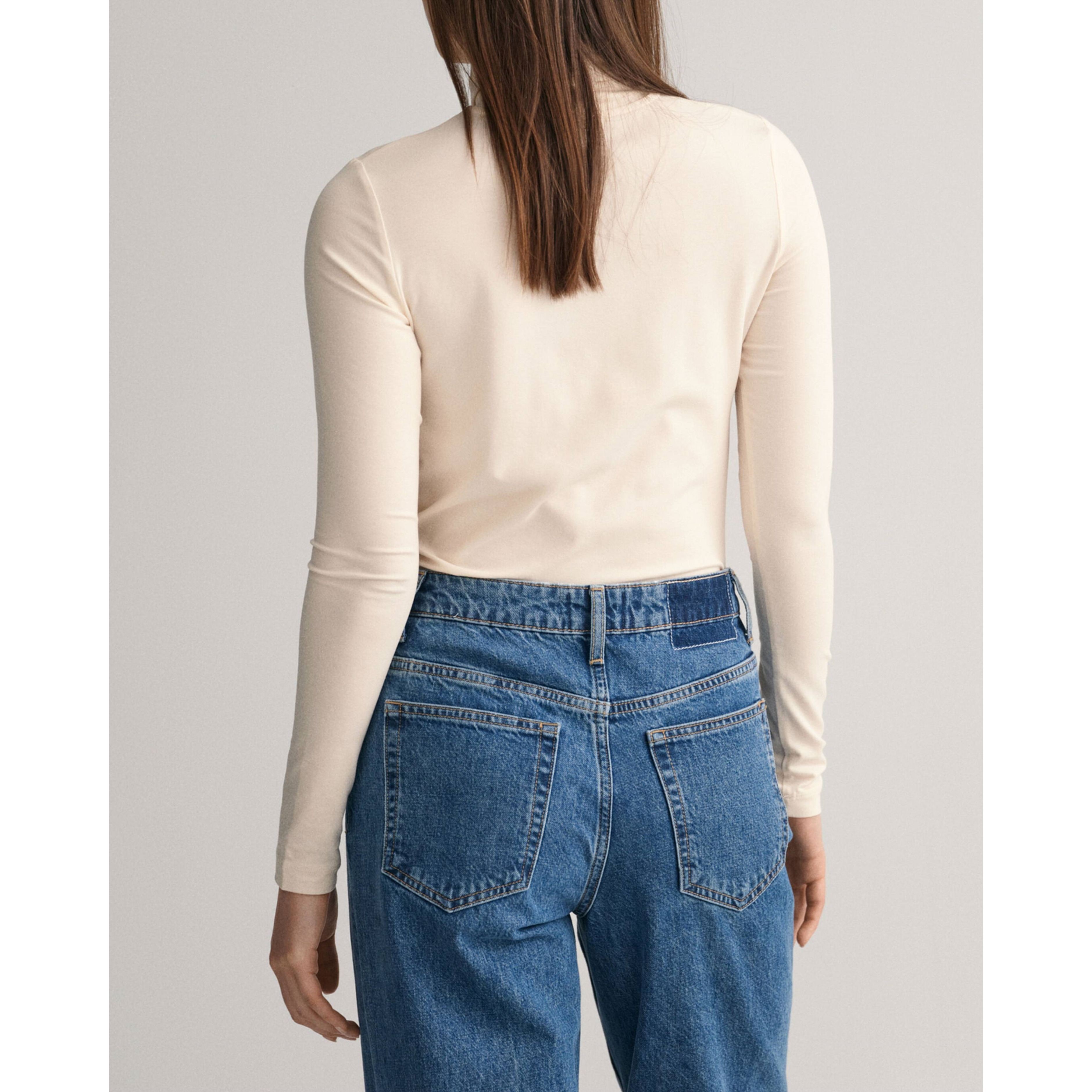 GANT Megztinis moterims, Balta, SLIM LS TURTLENECK 3