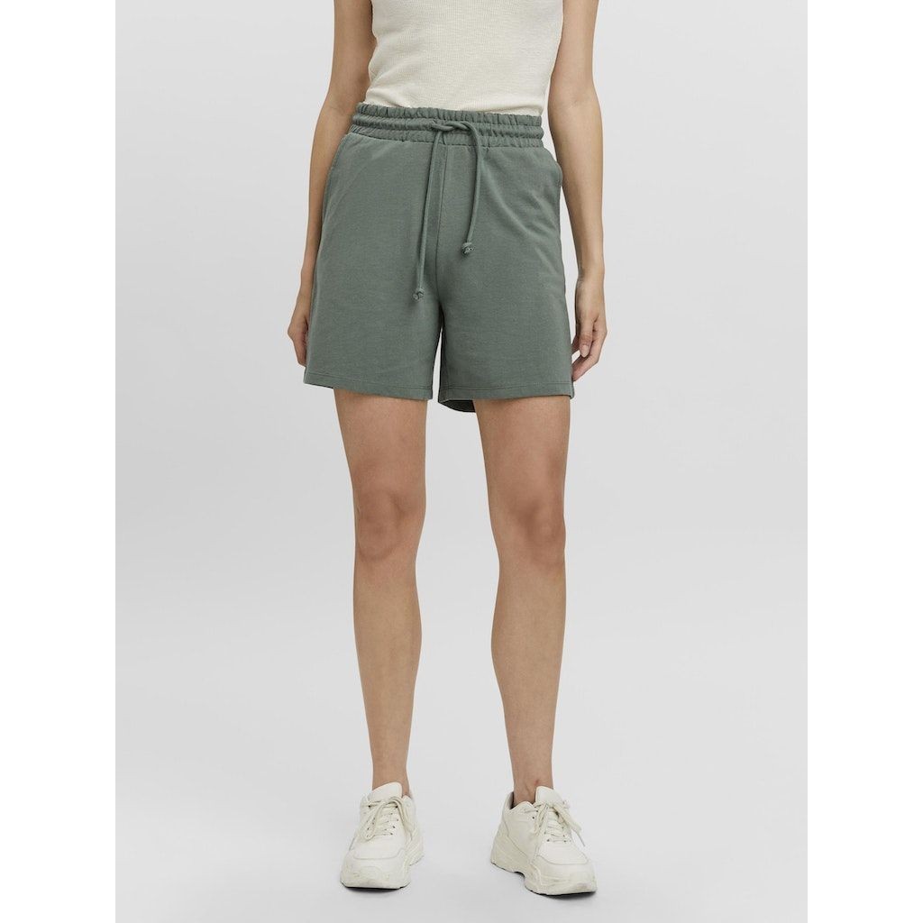 VERO MODA Šortai moterims, Žalia, VMOCTAVIA HW SWEAT SH 2