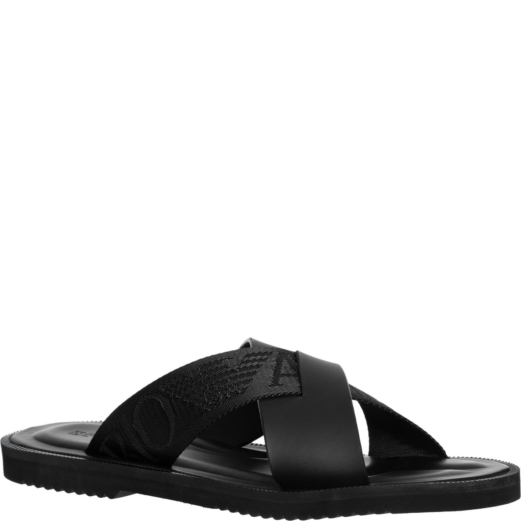 EMPORIO ARMANI Basutės vyrams, Juoda, Sandal 1