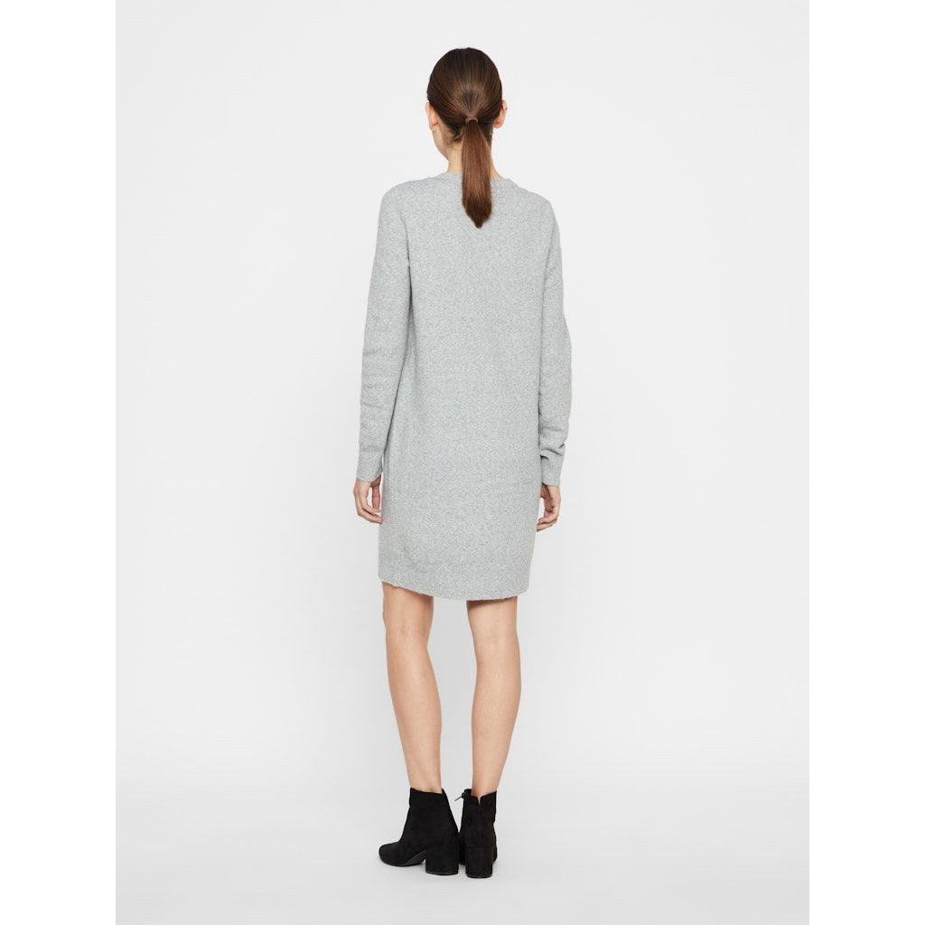 VERO MODA Midi suknelė moterims, Pilka, VMDOFFY LS O-NECK DR 2