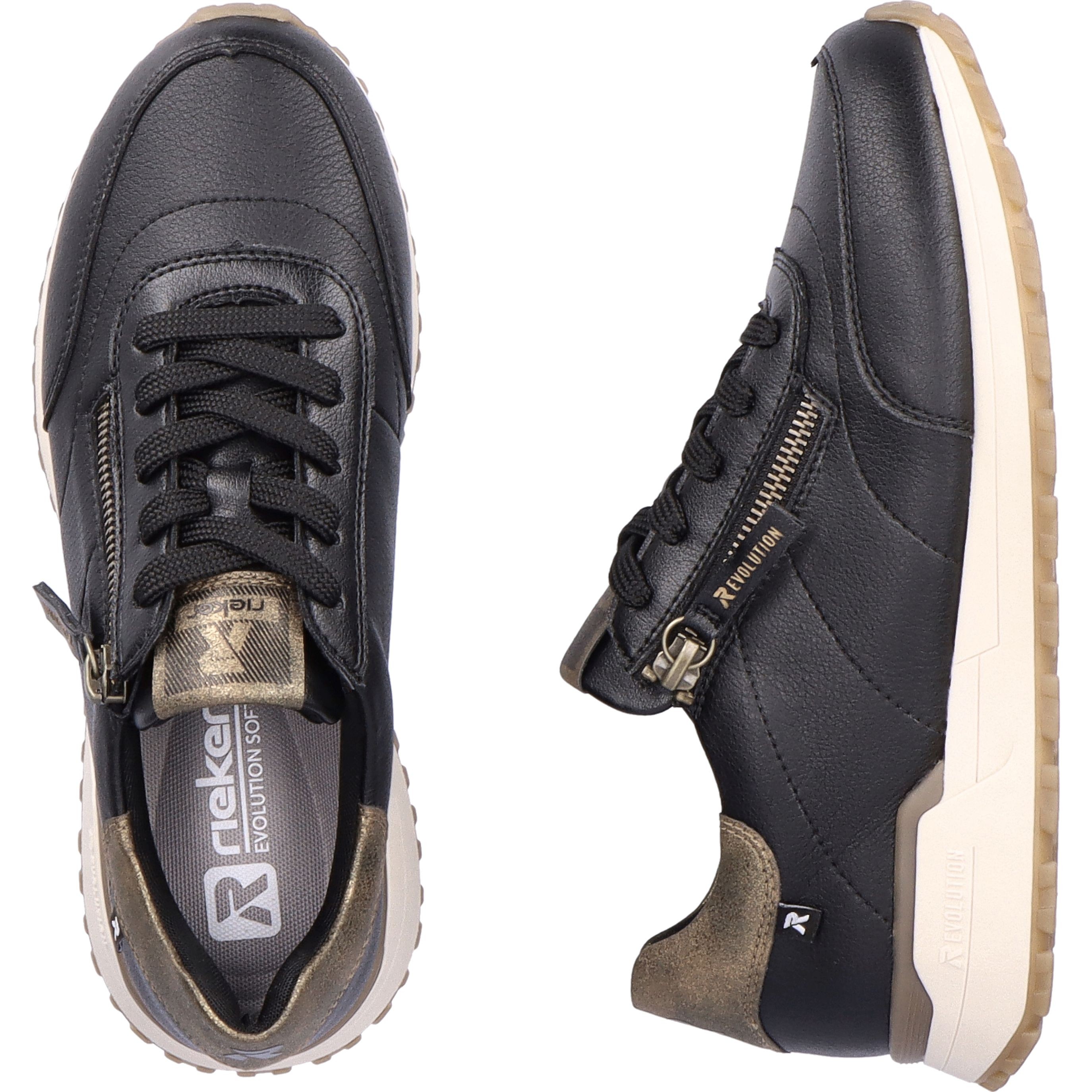 RIEKER EVOLUTION Laisvalaikio bateliai moterims, Juoda, Ladies shoes 10