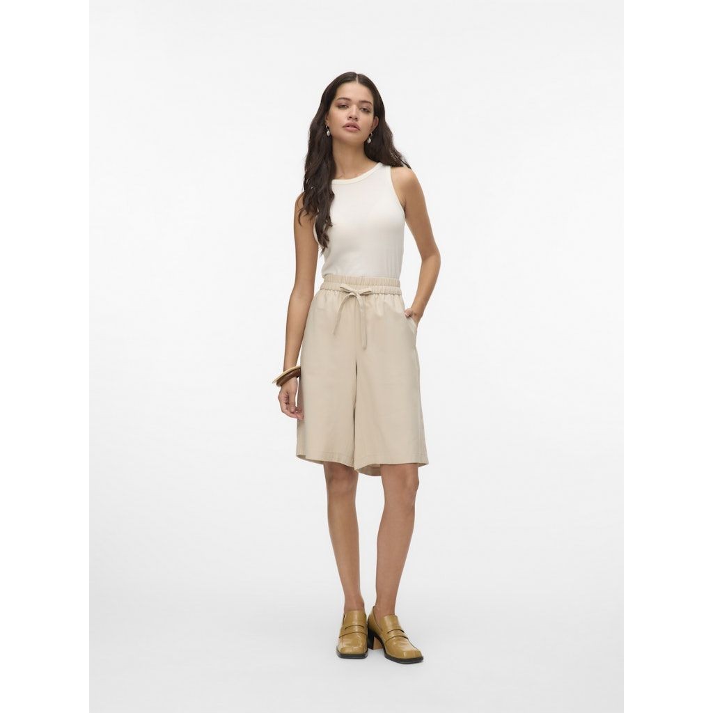 VERO MODA Šortai moterims, Pilka, Carmen long shorts 4