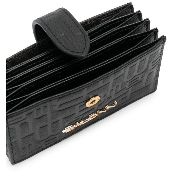 BALDININI Telefono, plančetės dėklas moterims, Juoda, Cc holder monogram wallet 838 3