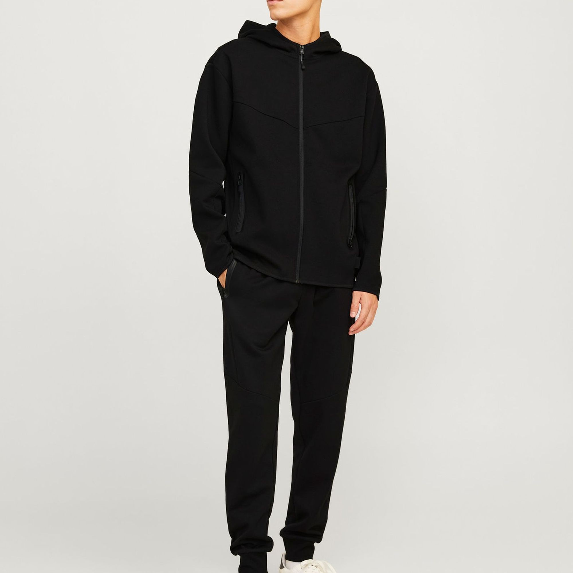 JACK & JONES Laisvalaikio kelnės vyrams, Juoda, Twill fusion 5