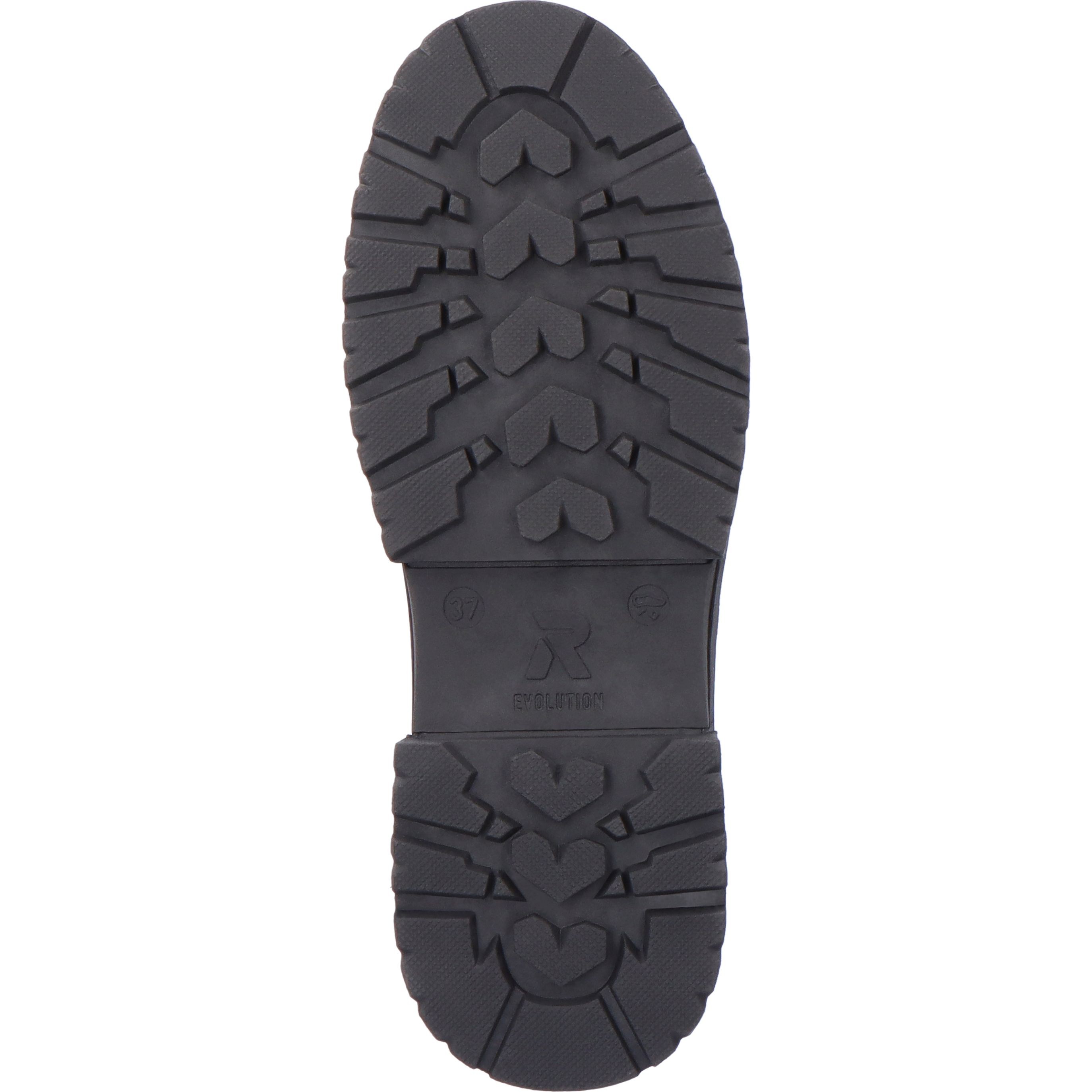 RIEKER Aulinukai moterims, Juoda, BOOTIES 4