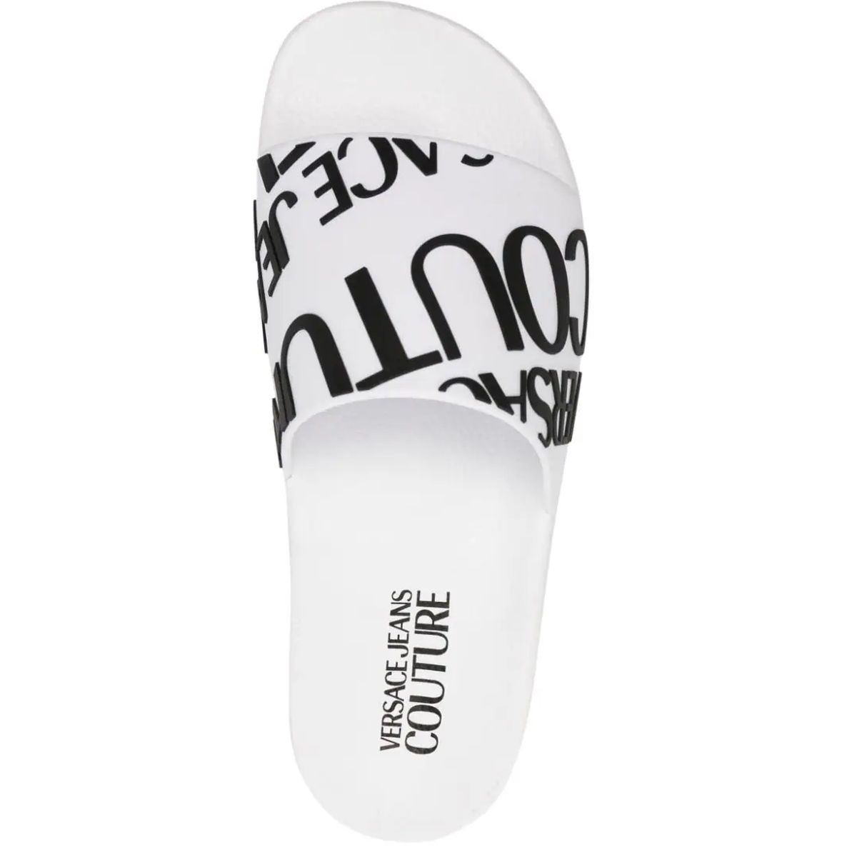 VERSACE JEANS CUTURE Šlepetės moterims, Balta, Fondo ShellySlippers 4