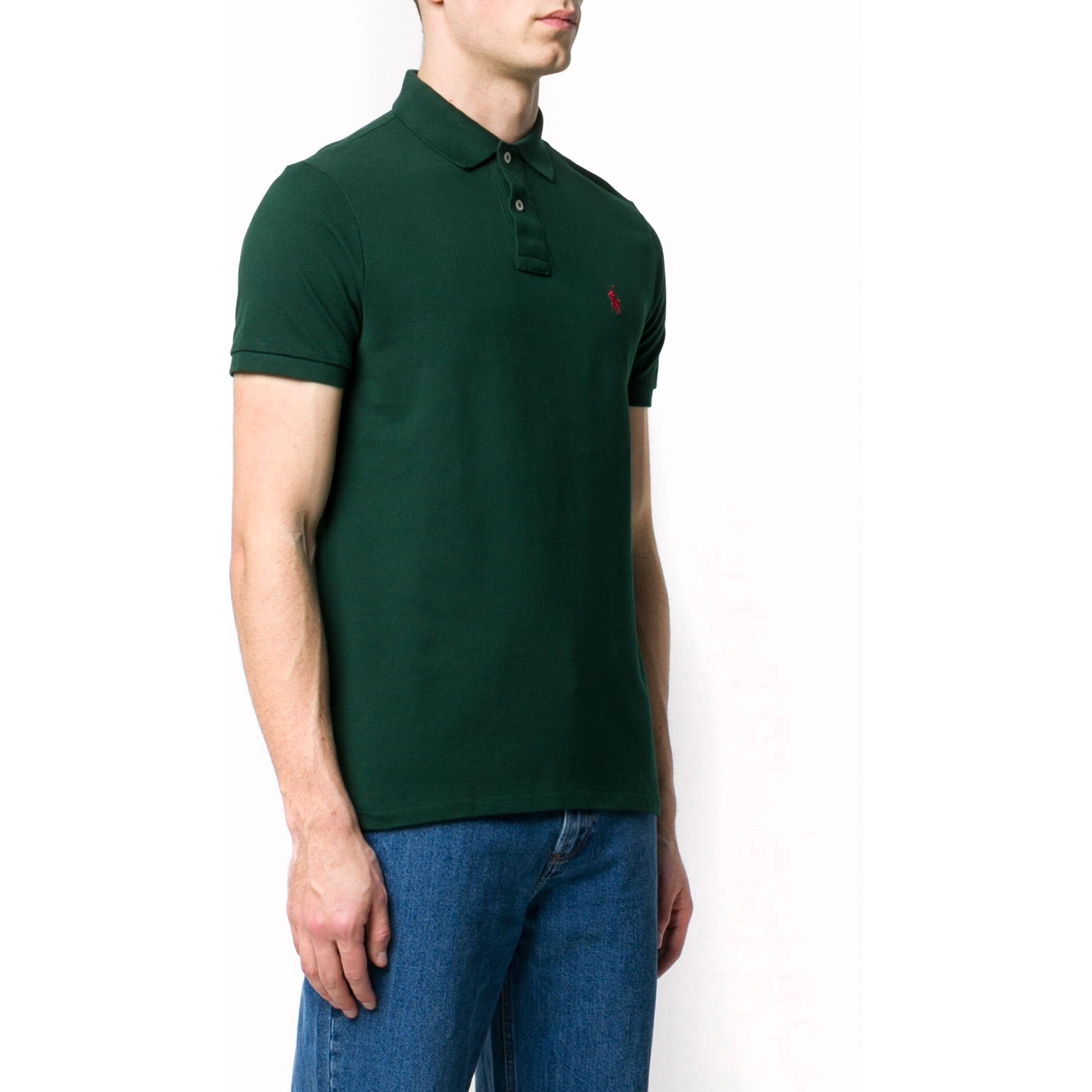 POLO RALPH LAUREN Polo marškiniai trumpos rank. vyrams, Žalia, Short sleeve knit 2