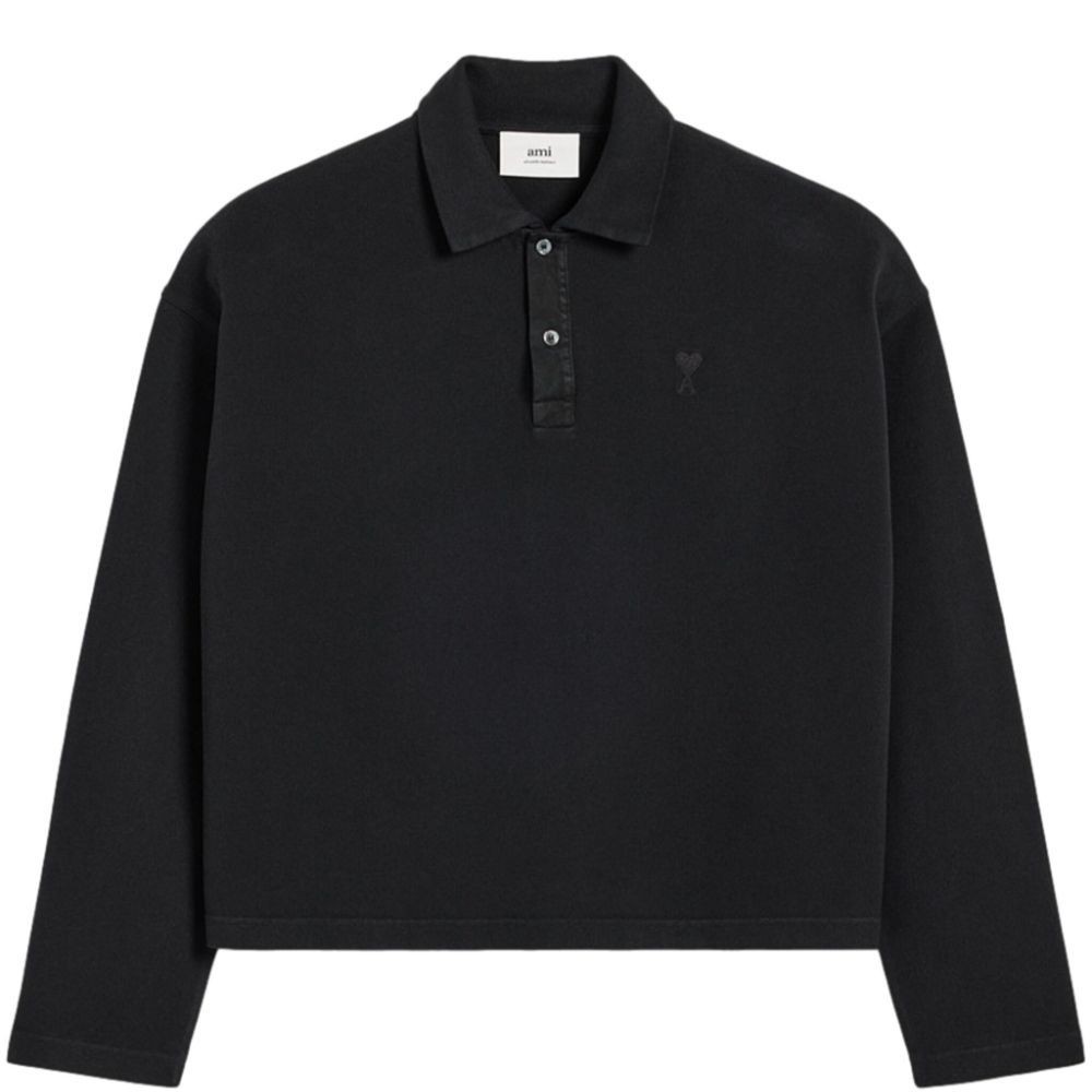 AMI PARIS Polo marškiniai trumpos rank., Juoda, Polo shirts