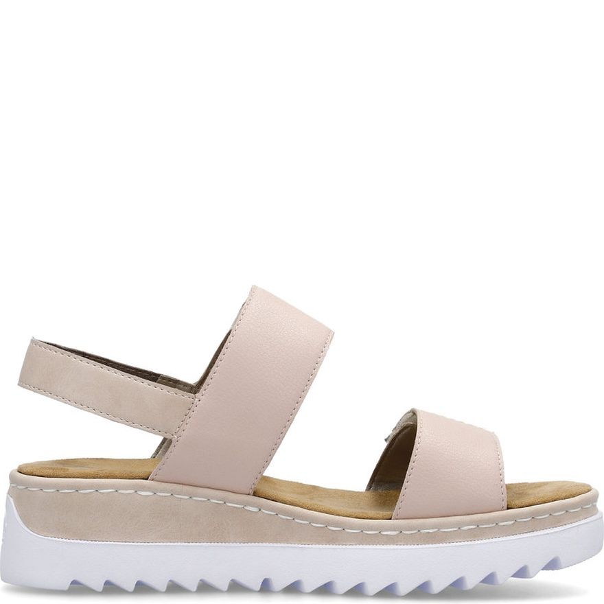 RIEKER Basutės moterims, Rožinė, SANDALS 3