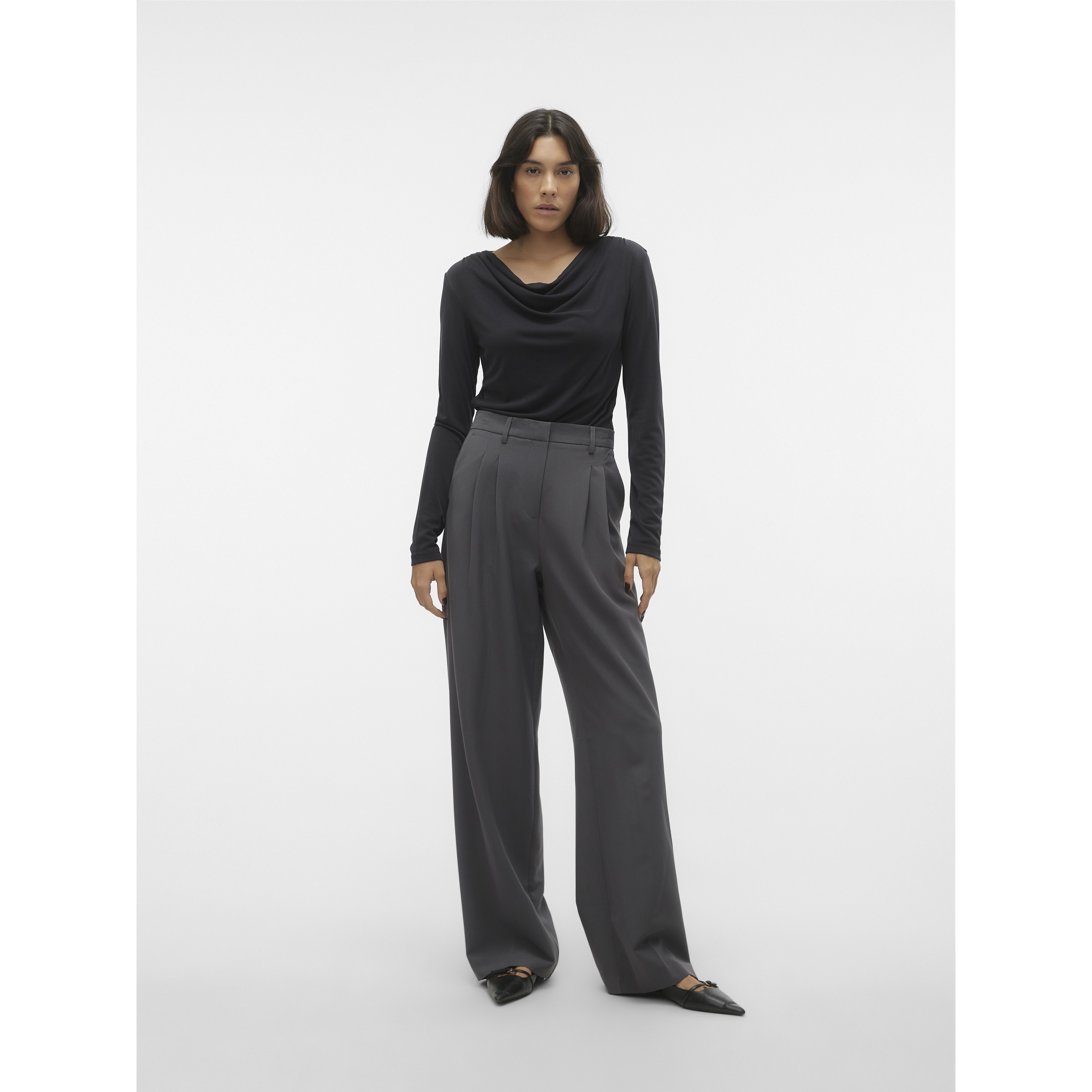 VERO MODA Palaidinės moterims, Juoda, VMPHINE LS WATER 4