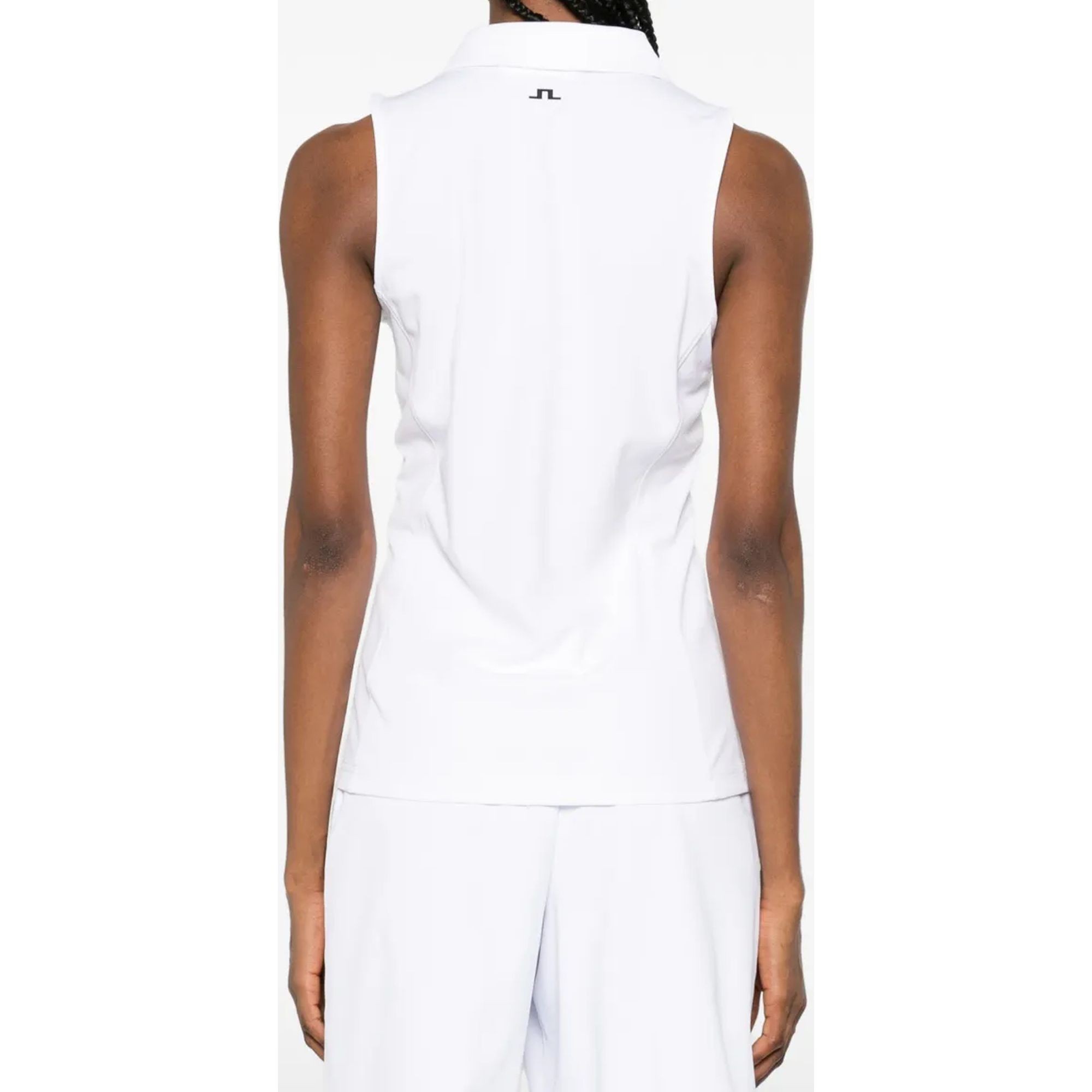 J.LINDEBERG Polo marškiniai trumpos rank. moterims, Balta, Dena sleeveless polo 3