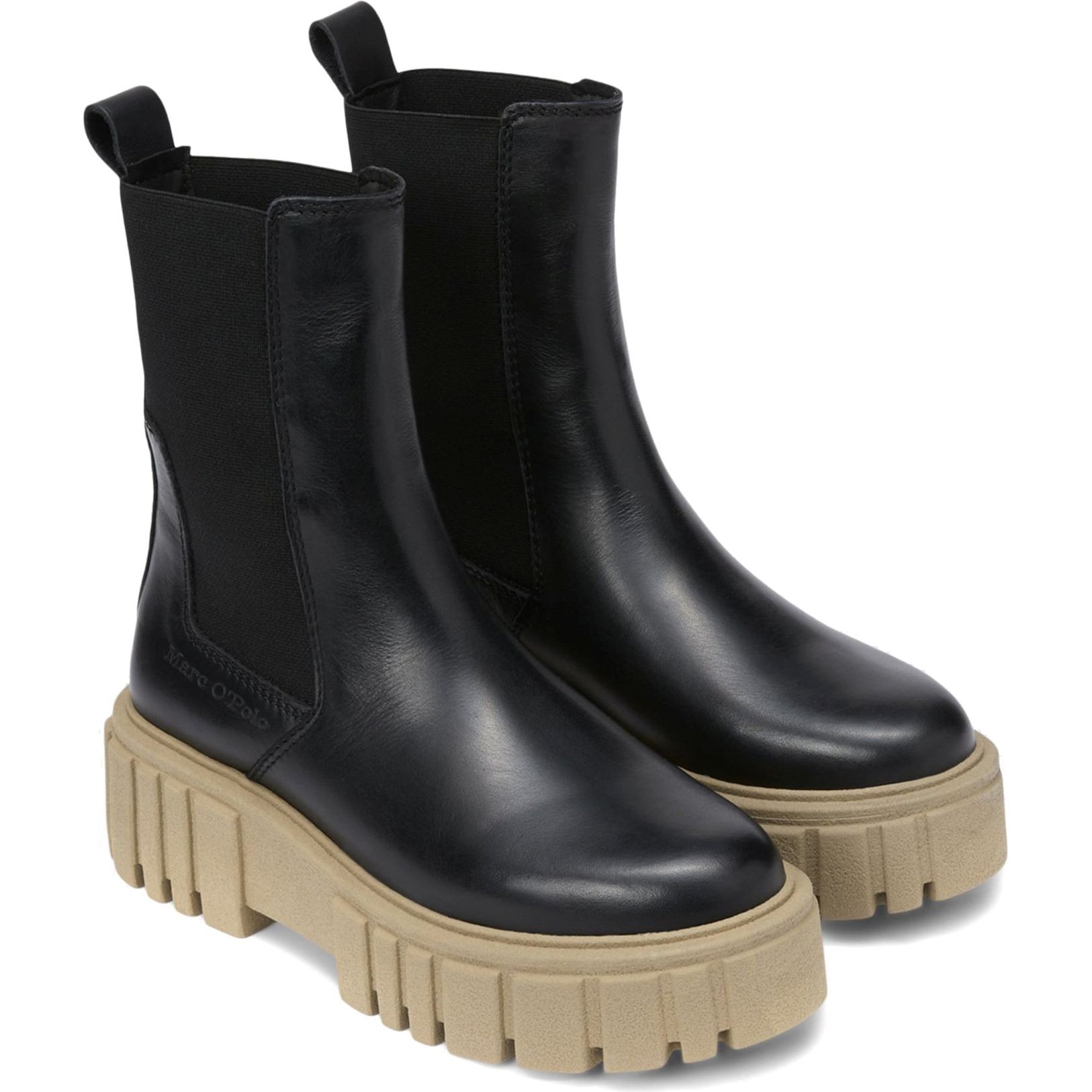 MARC O'POLO Poolsaapad moterims, black/sand 1