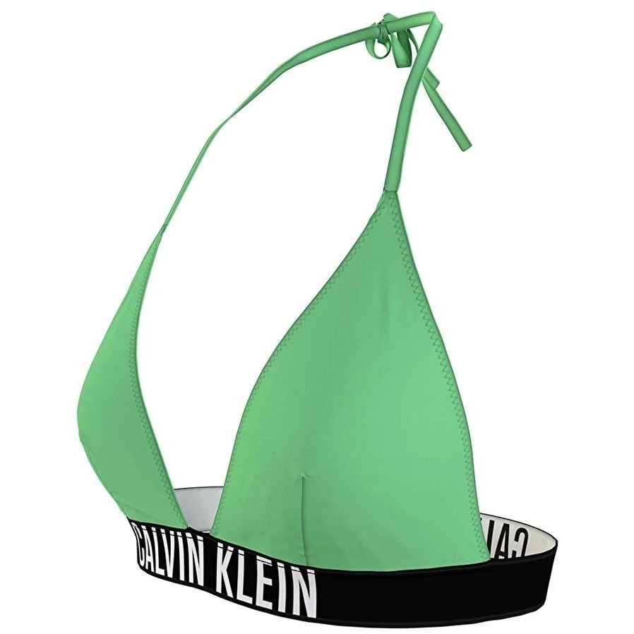 CALVIN KLEIN UW Viršutinė kostiumėlio dalis moterims, Žalia, Triangle swim bra 2
