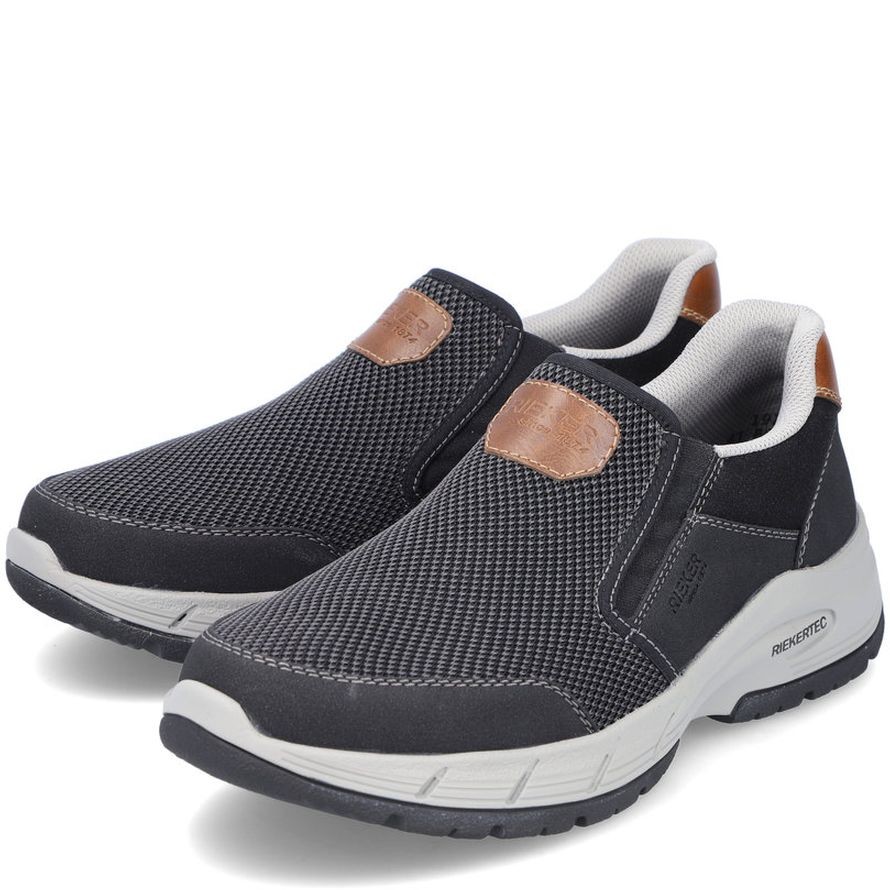RIEKER Laisvalaikio bateliai vyrams, Juoda, LEISURE 14