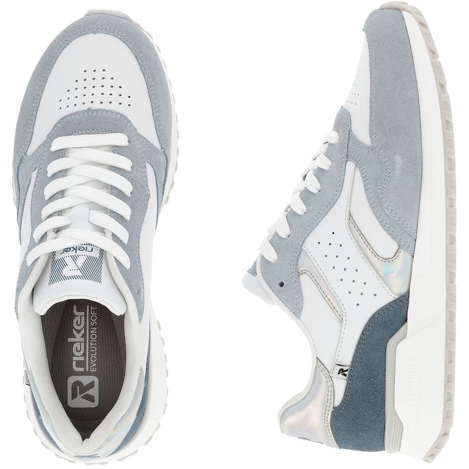 RIEKER Laisvalaikio bateliai moterims, Balta, LEISURE 11