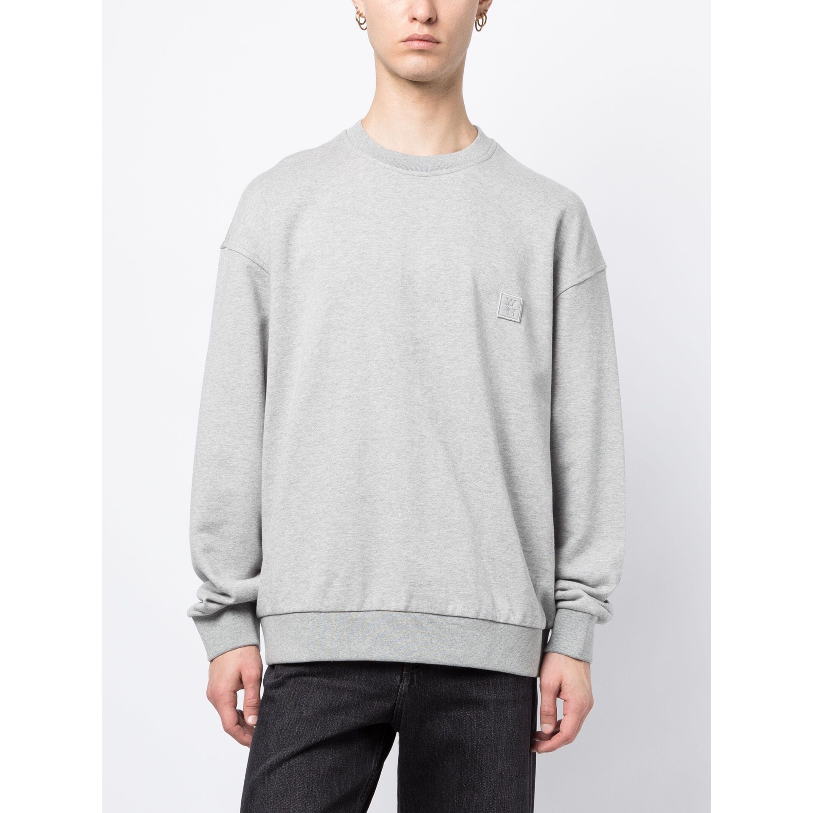 WOOYOUNGMI Marškinėliai trump. rankovėmis vyrams, Pilka, Mens t-shirt 2