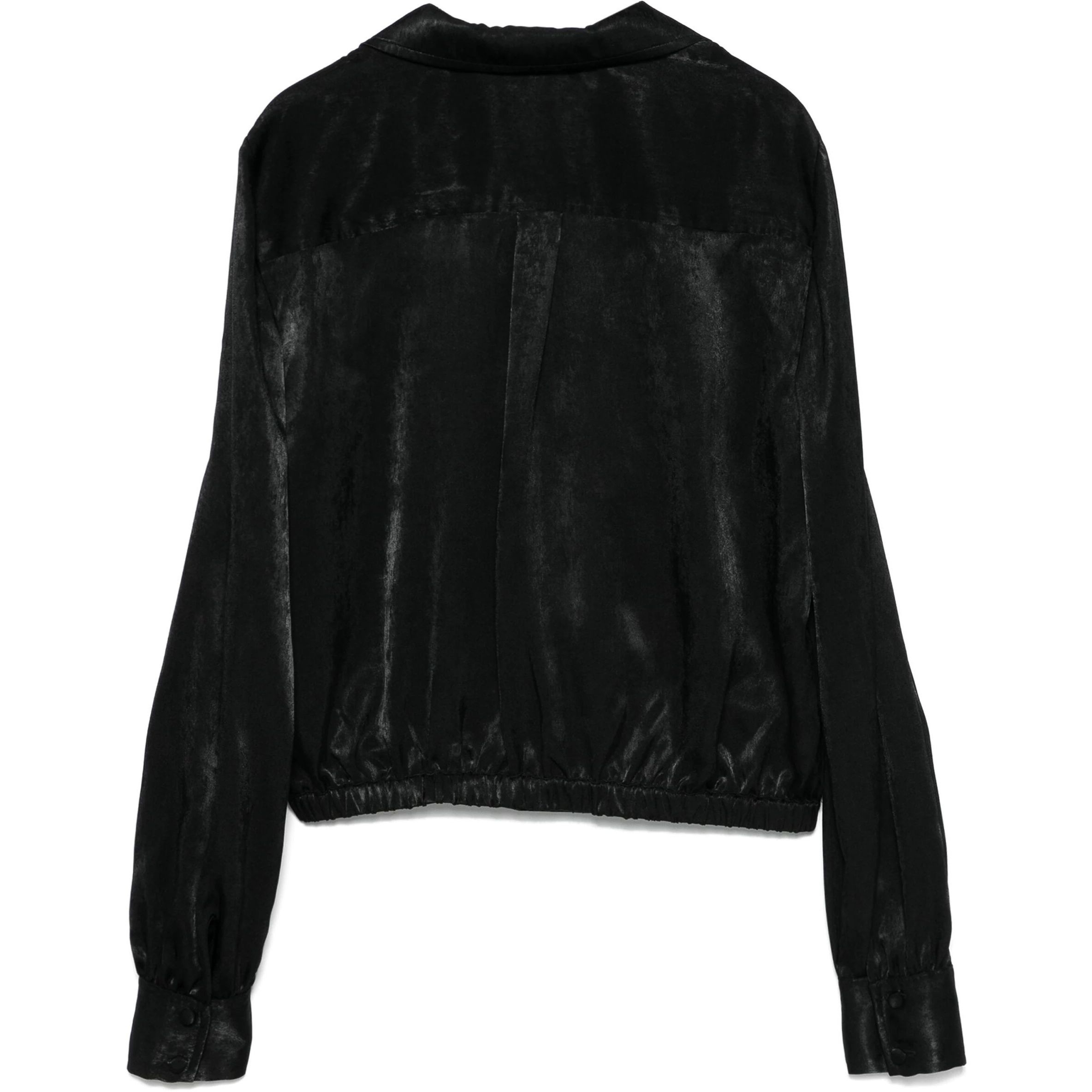 DKNY Marškiniai ilgomis rankovėmis moterims, Juoda, L/s wrap shirt w/cargo pckts 2