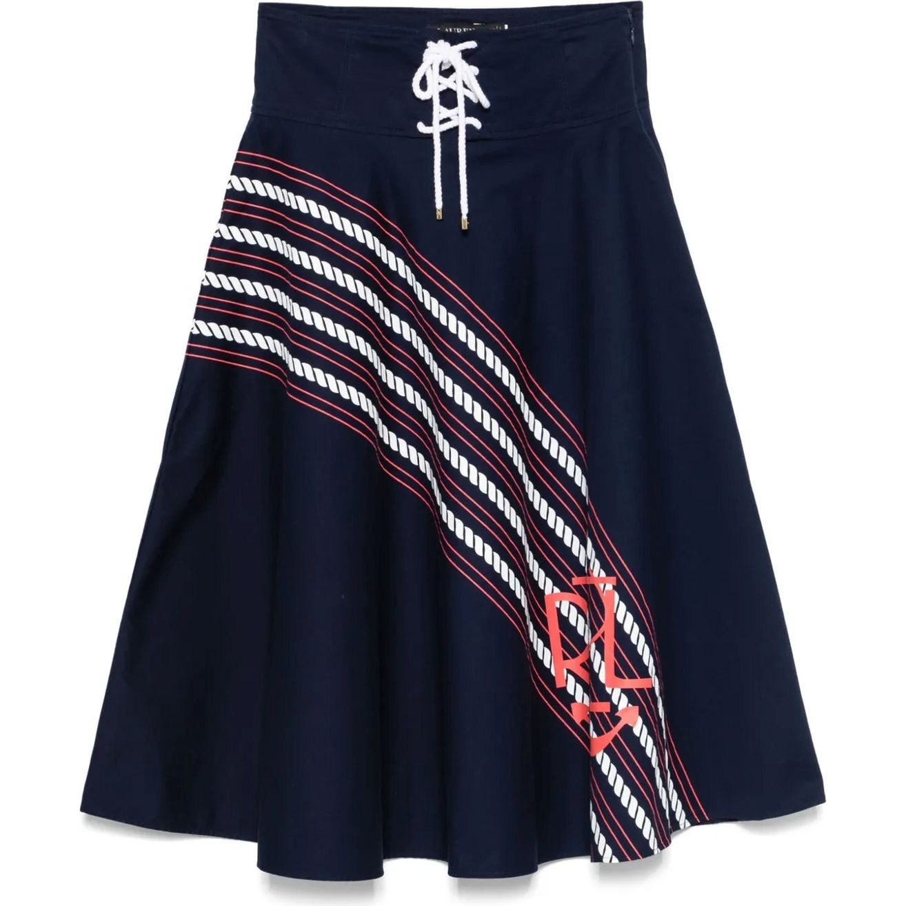 LAUREN RALPH LAUREN Mini sijonas moterims, Mėlyna, Senoria mid a line 1