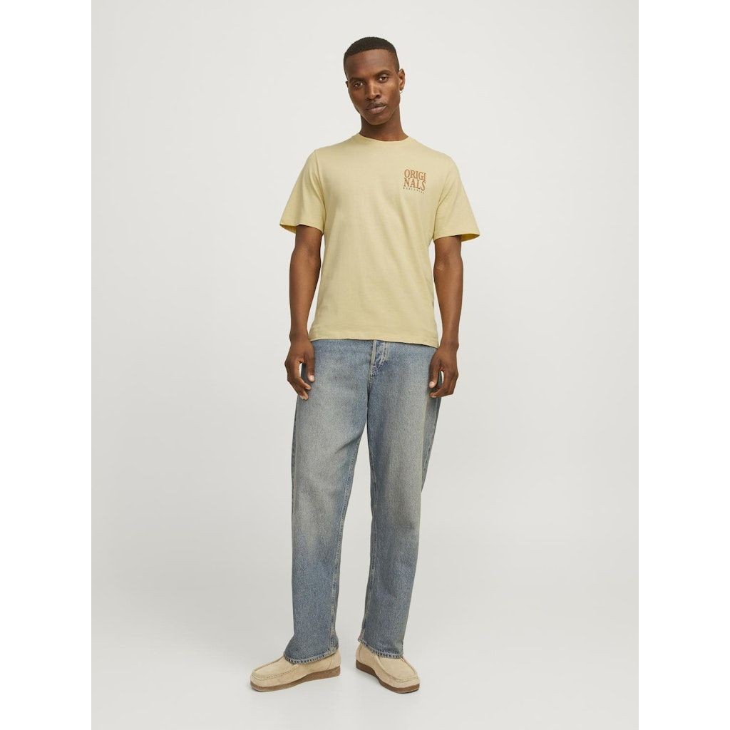 JACK & JONES Marškinėliai vyrams, Geltona, JORSTAR TEE SS CREW 2