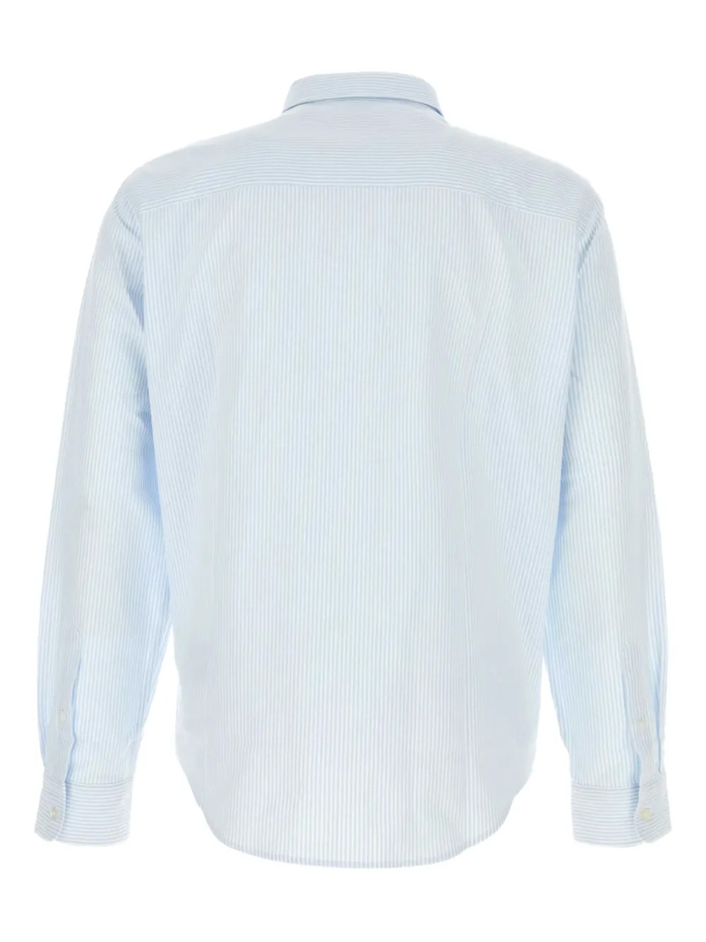 AMI PARIS Marškiniai ilgomis rankovėmis vyrams, Mėlyna, Logo-embroidered cotton shirt 2