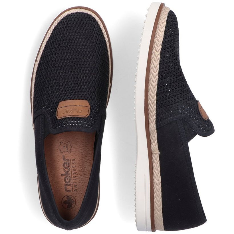 RIEKER Laisvalaikio bateliai vyrams, Juoda, LEISURE 11