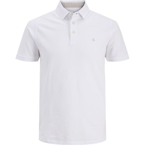 JACK & JONES Polo marškiniai ilgos rank. vyrams, Balta, Jjepaulos polo long 1