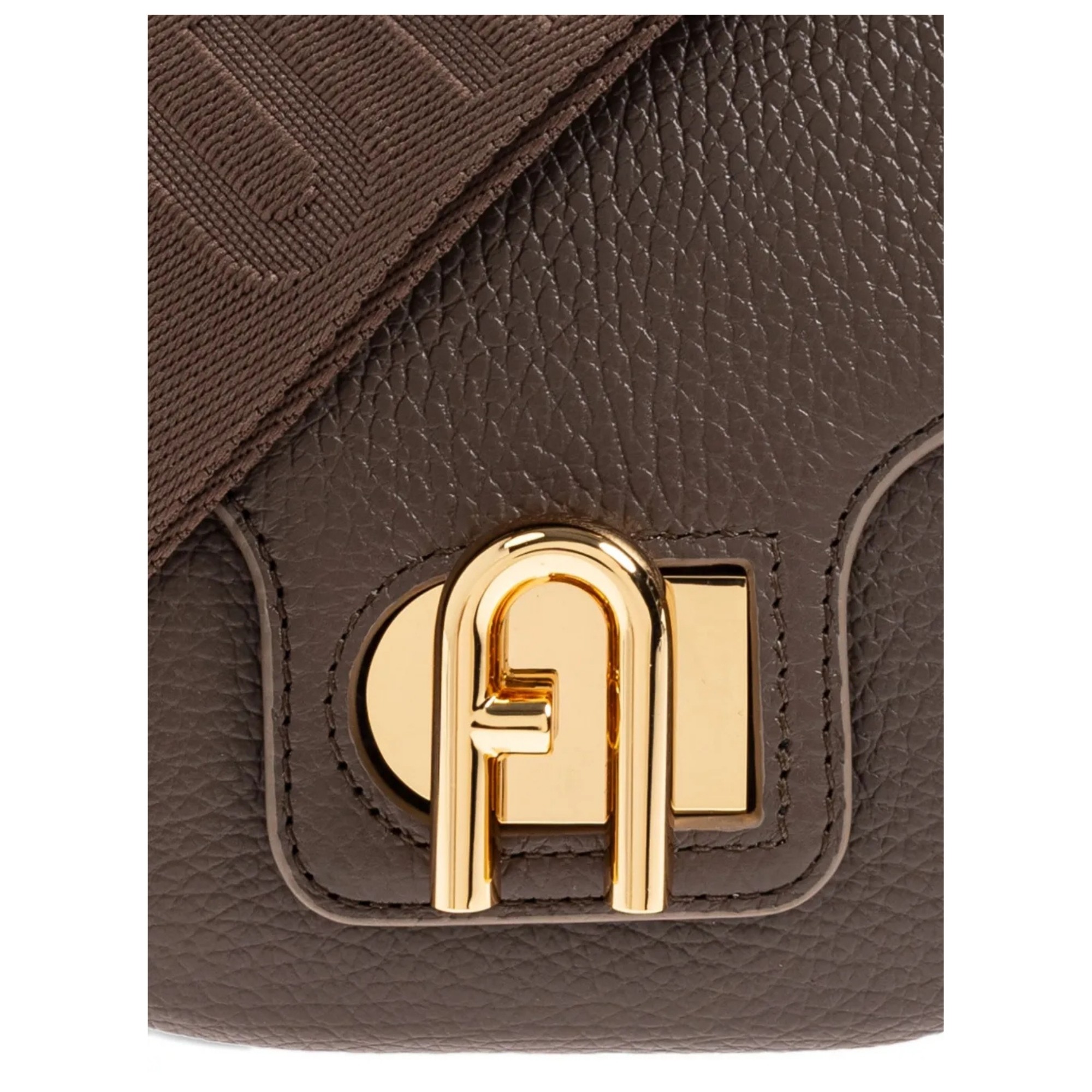 FURLA Rankinė per petį moterims, Ruda, Furla lotus mini crossbody 4