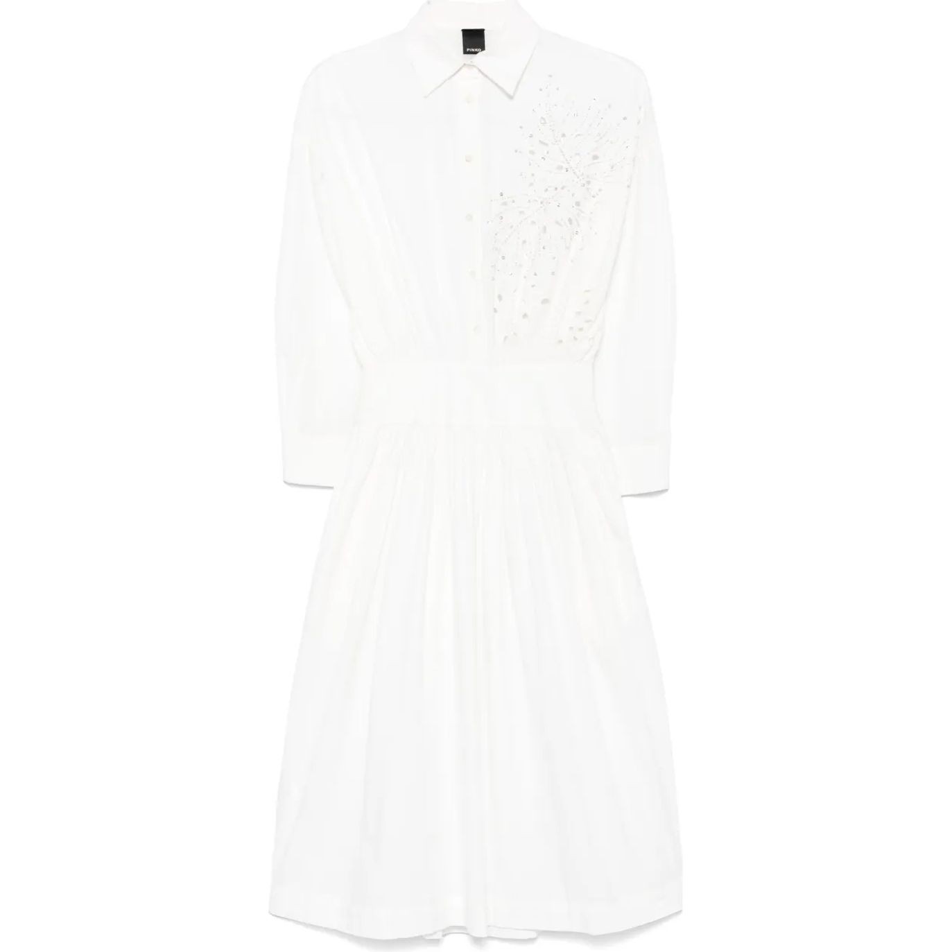 PINKO Midi suknelė moterims, Balta, Contromano dress