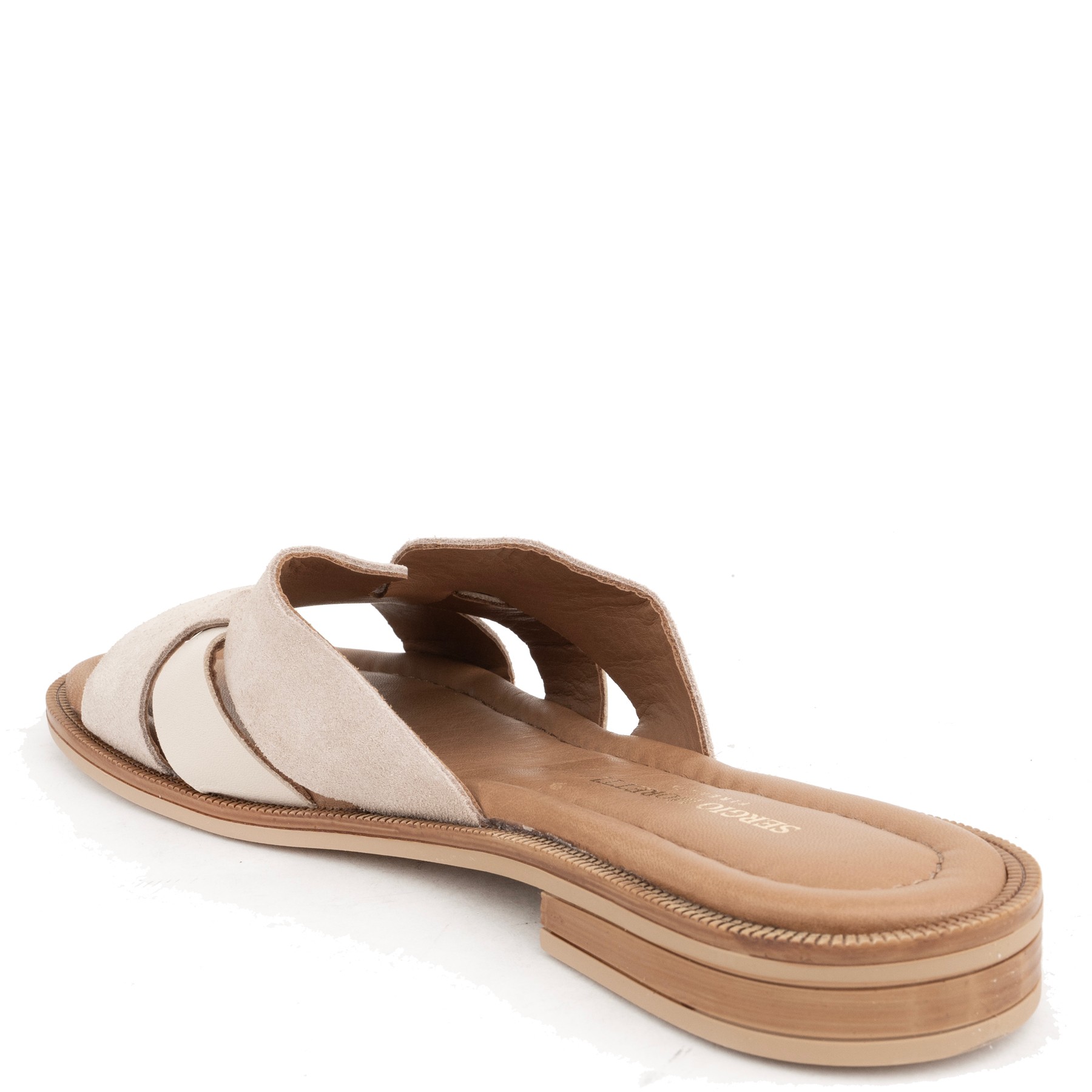 SERGIO MORETTI Šlepetės moterims, Smėlio, Slippers 3