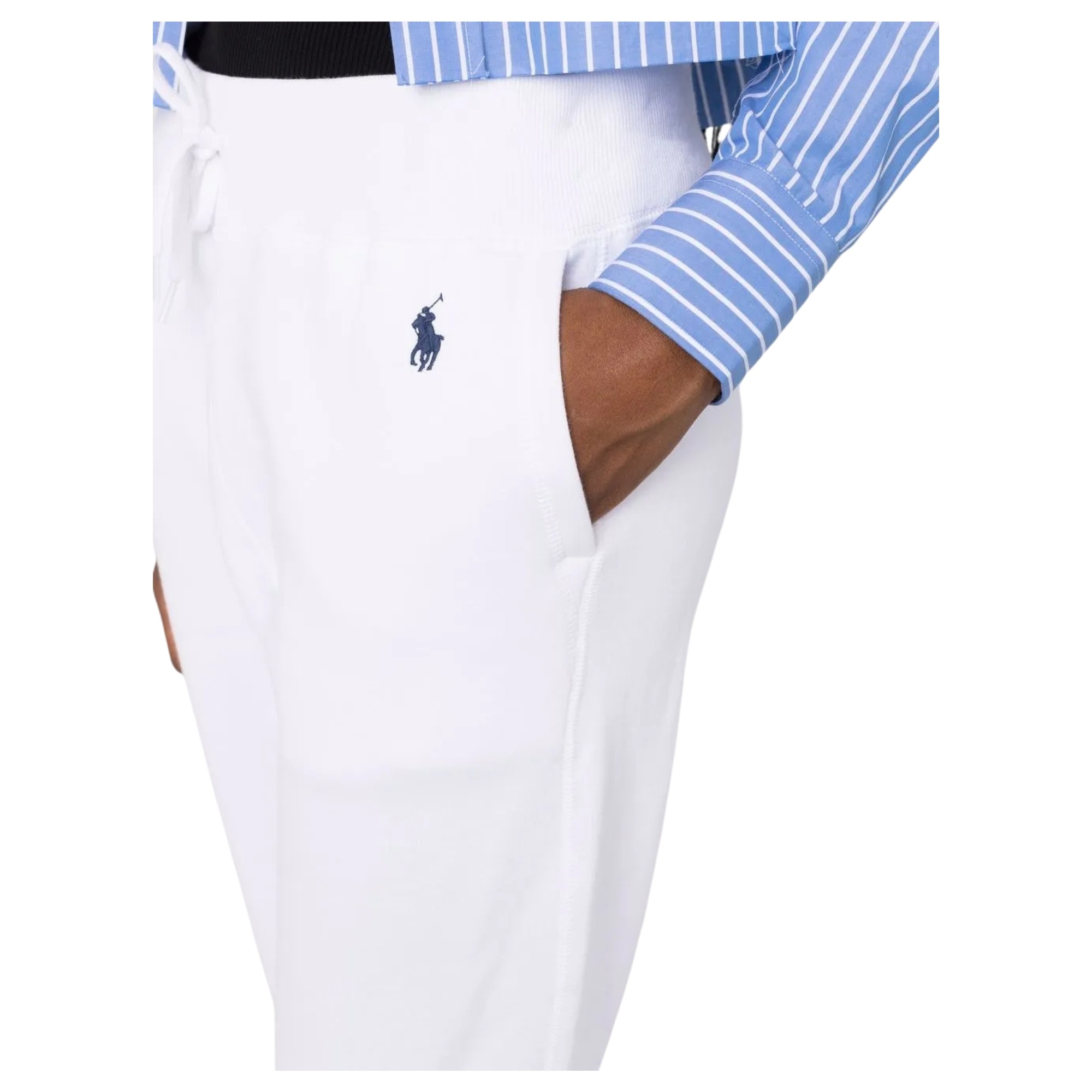 POLO RALPH LAUREN Sportinės kelnės moterims, Balta, Sweatpant ankle pant 3