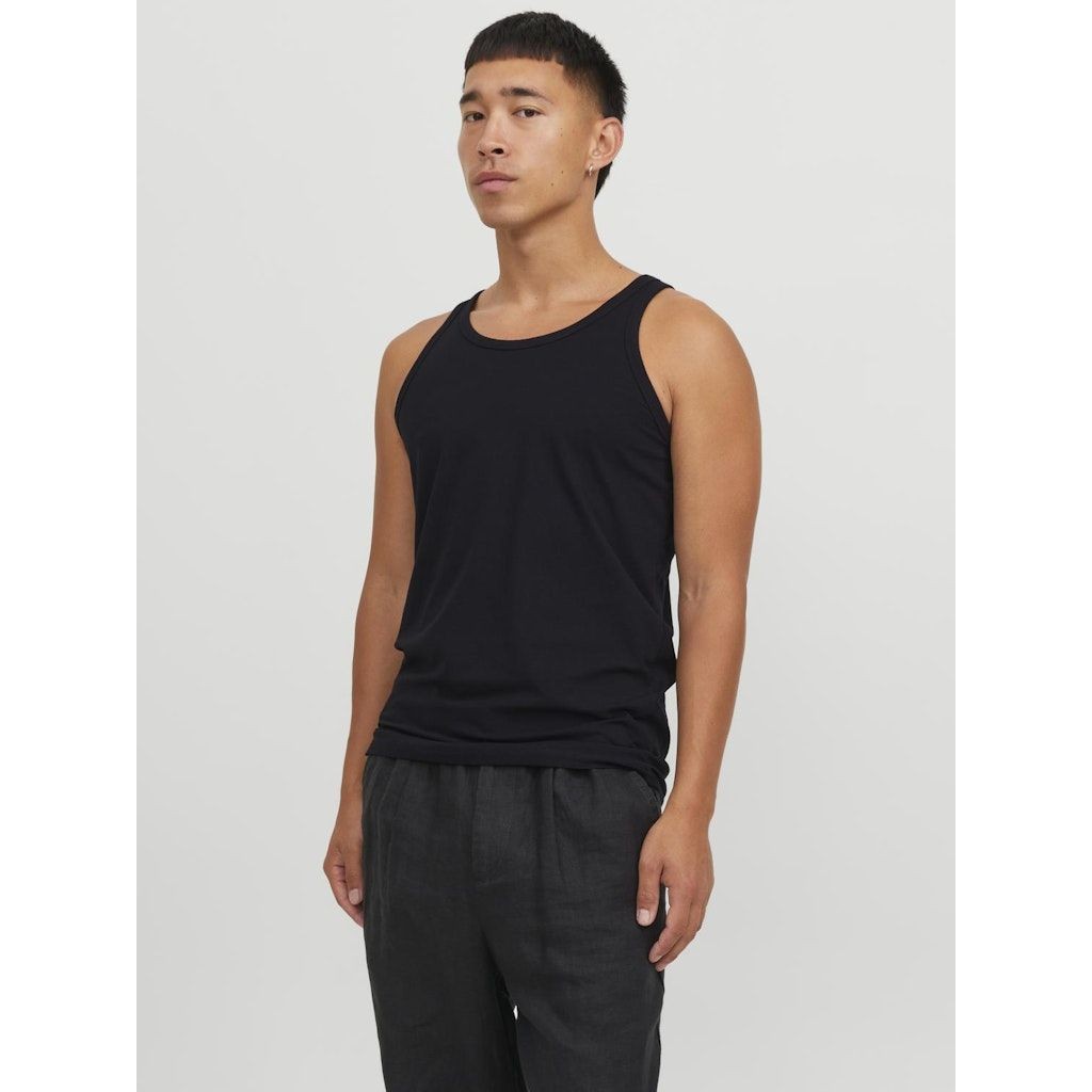 JACK & JONES Marškinėliai vyrams, Juoda, JJEBASIC TANK TOP NO 8