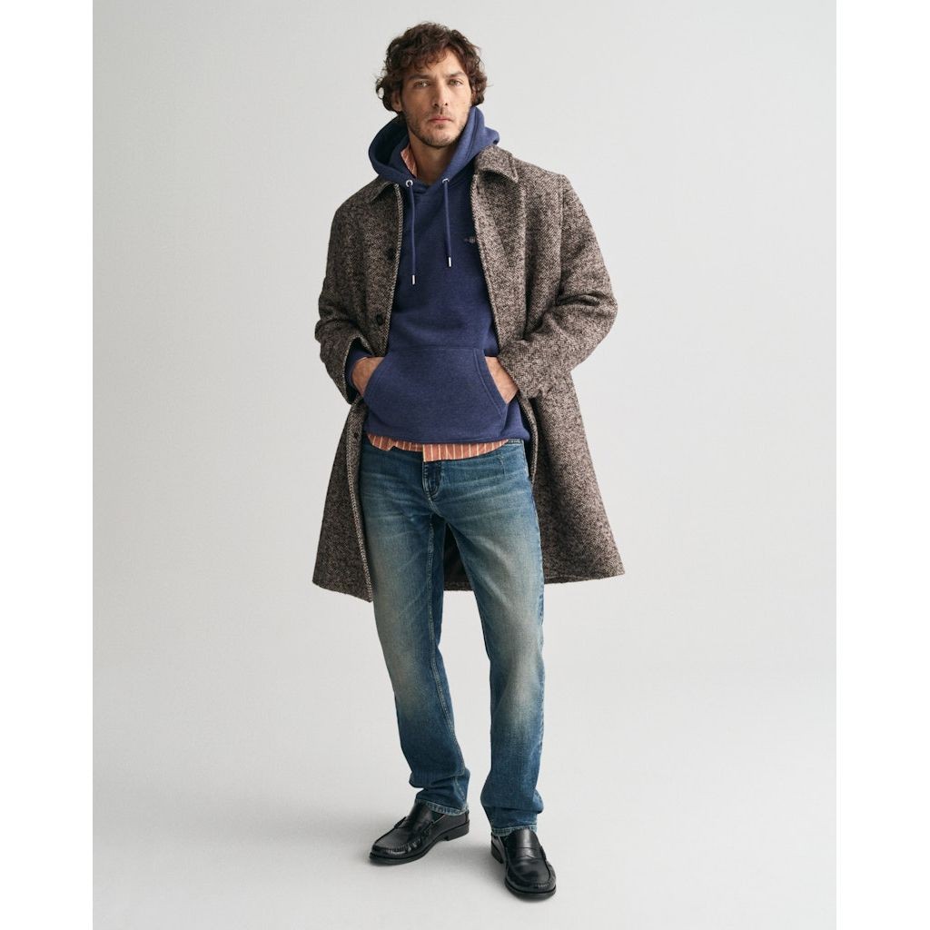 GANT Džemperis vyrams, Mėlyna, Reg shield hoodie 5