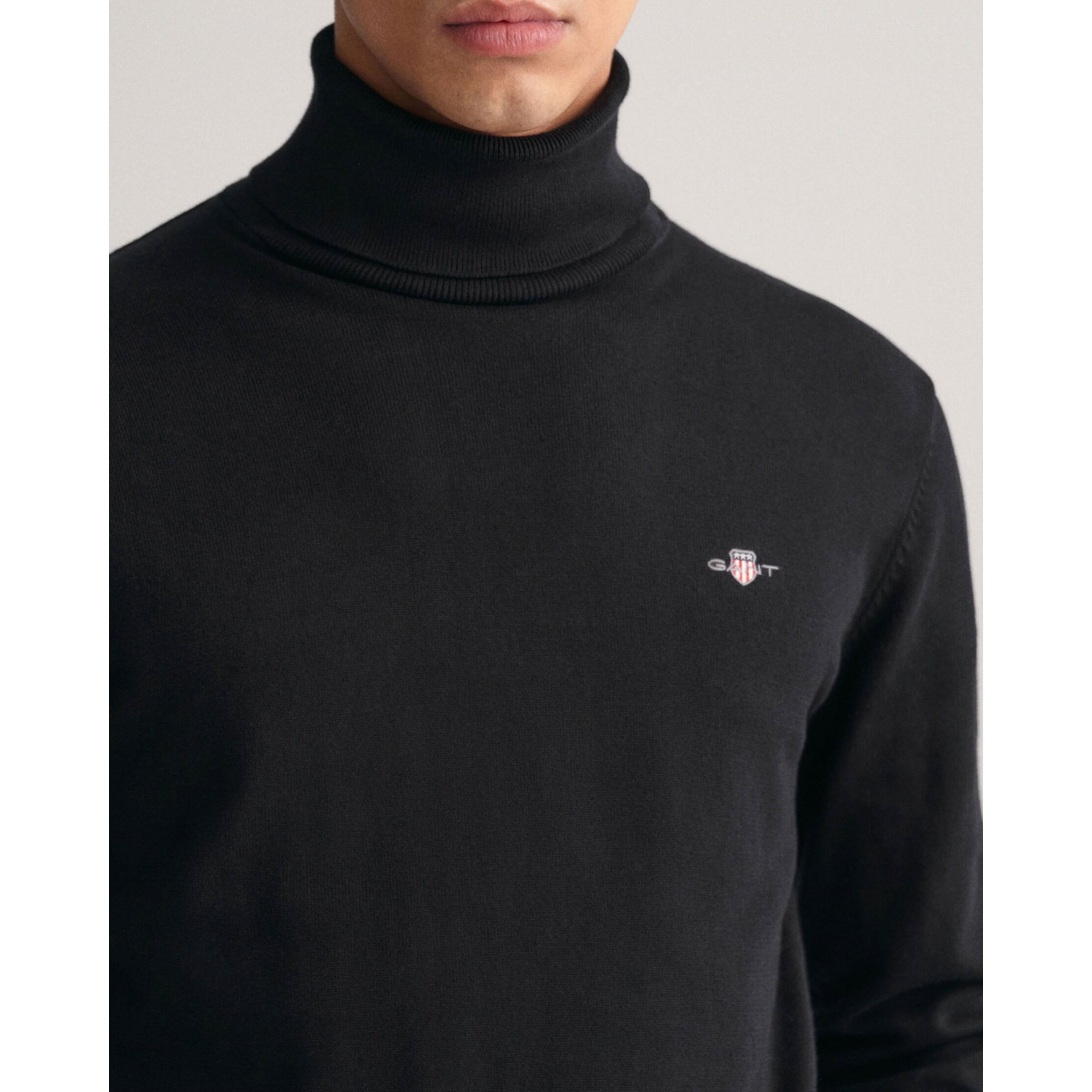 GANT Megztinis vyrams, Juoda, CLASSIC COTTON 4