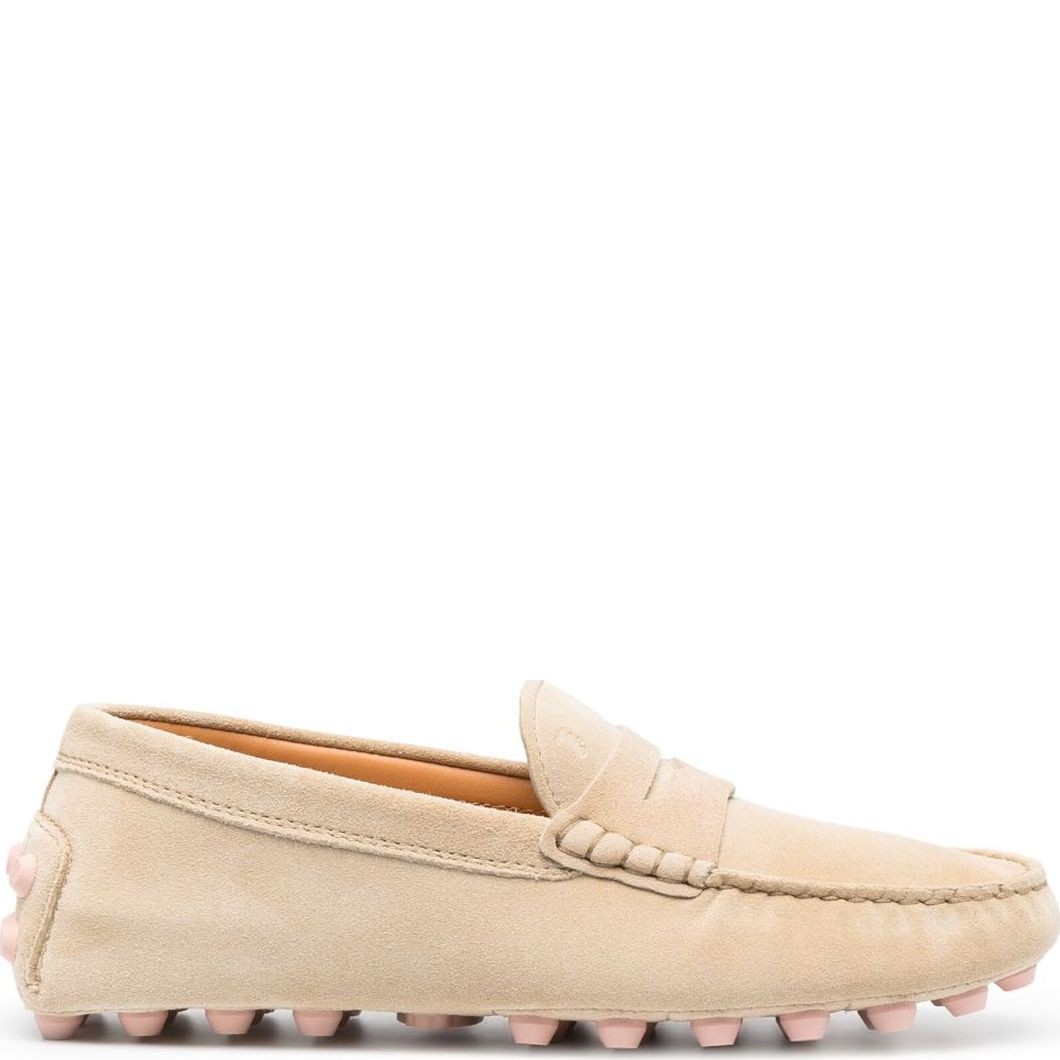 TODS Mokasinai moterims, Smėlio, Gommino bubble suede mocasins 2