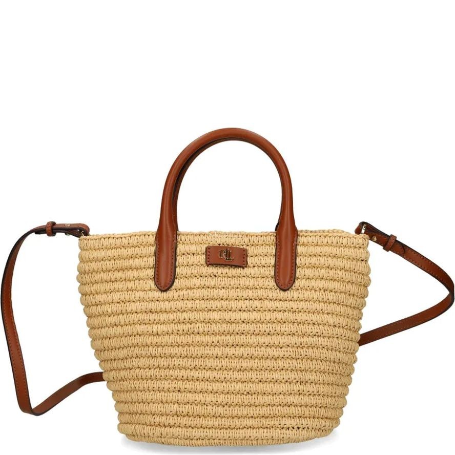 LAUREN RALPH LAUREN Pirkinių krepšys moterims, Ruda, Brie 22 tote medium 6