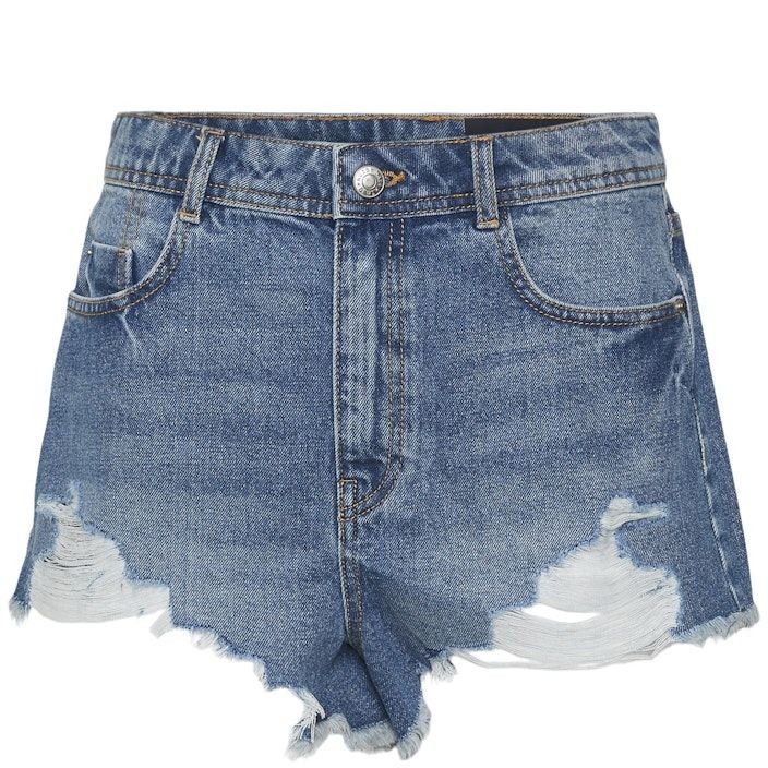 NOISY MAY Šortai moterims, Mėlyna, NMDREW HW DESTROY  SH 1