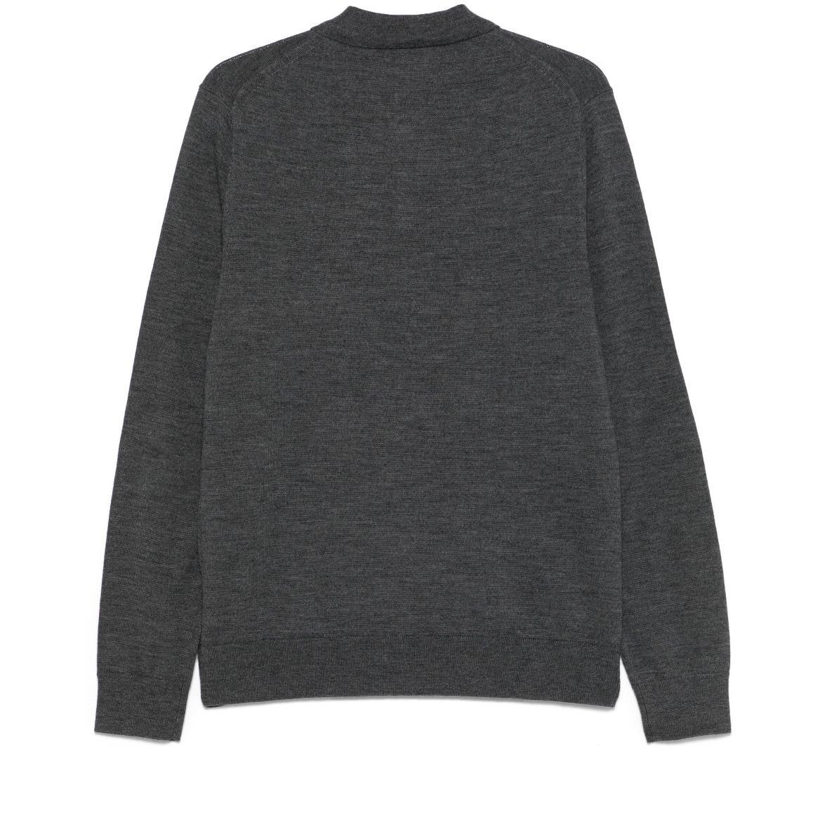 MICHAEL KORS Polo marškiniai ilgos rank. vyrams, Pilka, Merino-wool polo shirt 2