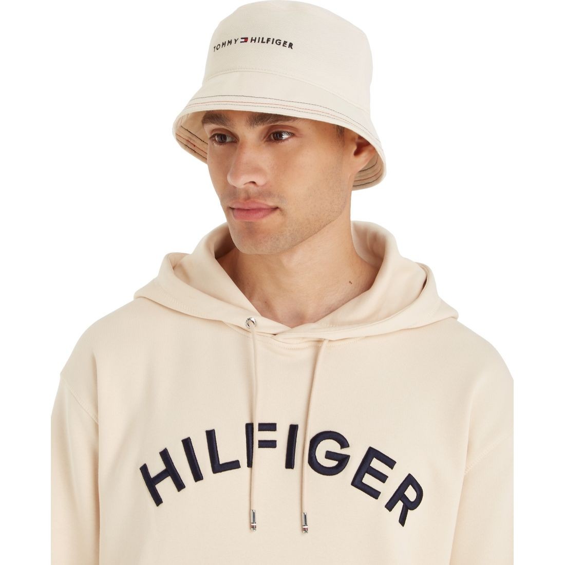 TOMMY HILFIGER Kepurė vyrams, Smėlio, Skyline bucket cap 3