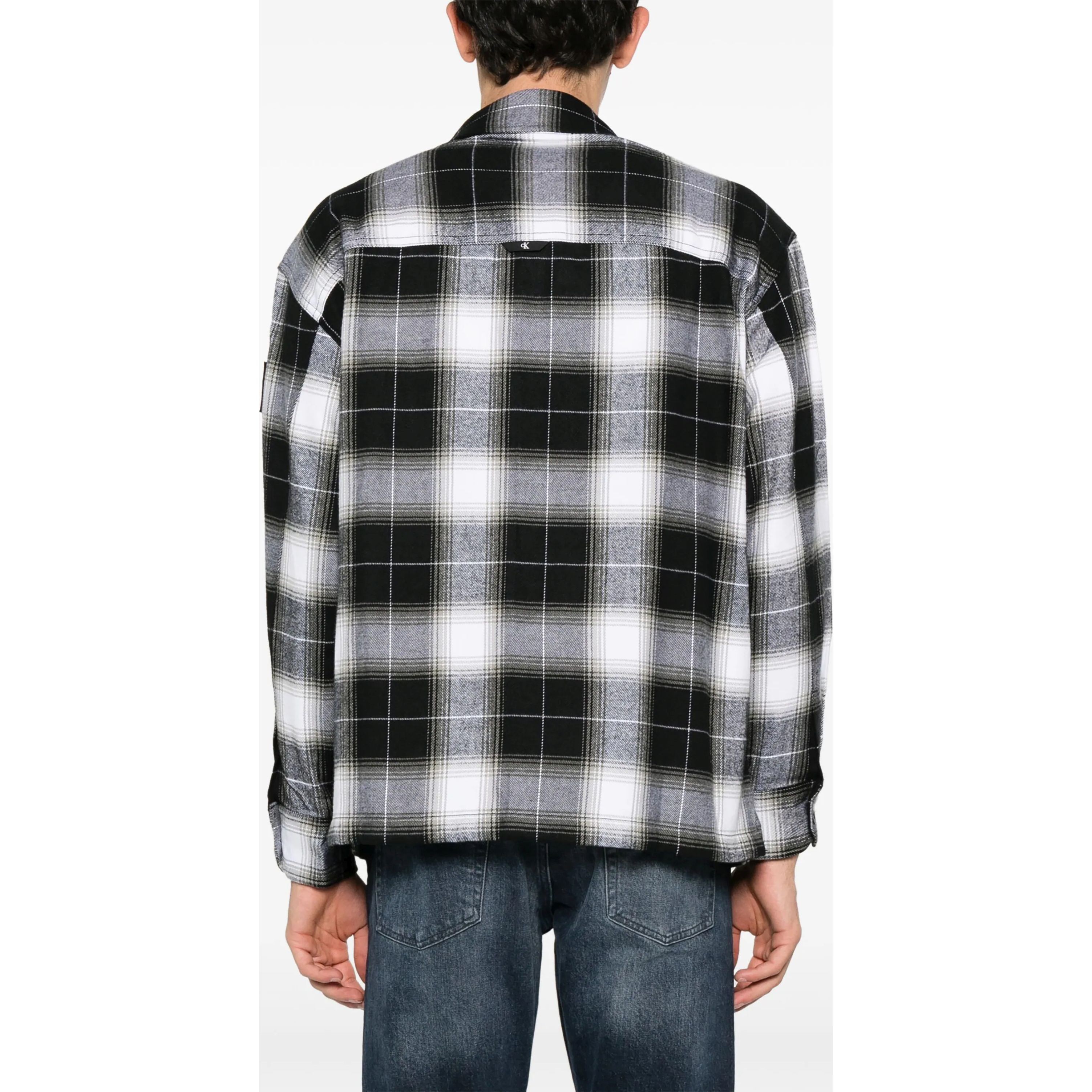 CALVIN KLEIN JEANS Marškiniai ilgomis rankovėmis vyrams, Juoda, L/s shirt 3