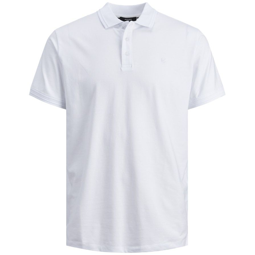 JACK & JONES Polo marškiniai trumpos rank. vyrams, Balta, JPRBLALOGO SPRING SS 1