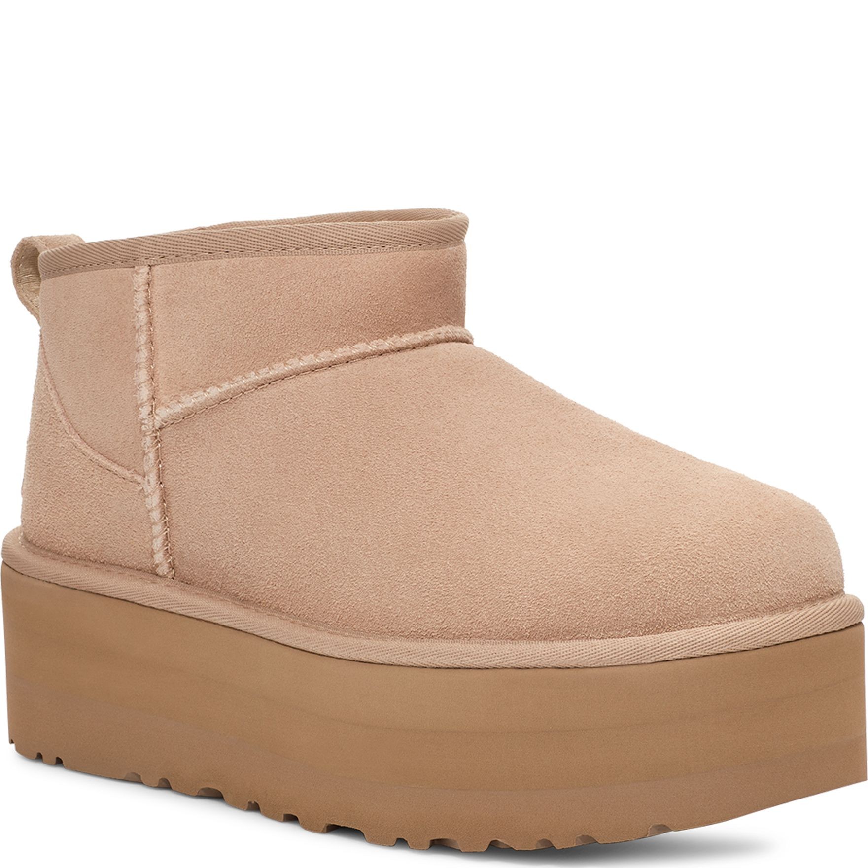 UGG Pašiltinti auliniai moterims, Smėlio, Classic ultra mini warm boots 1
