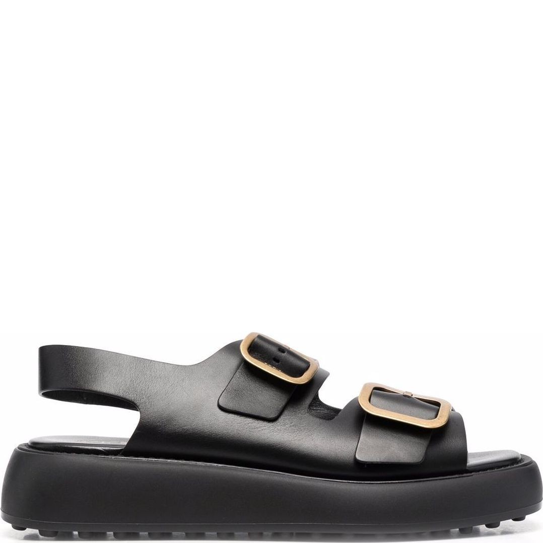 TODS Basutės moterims, Juoda, Gomma sandals 2