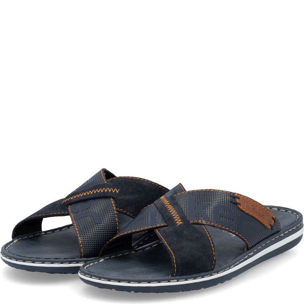 RIEKER Šlepetės vyrams, Mėlyna 7