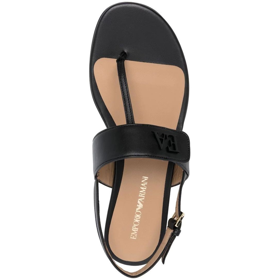 EMPORIO ARMANI Basutės moterims, Juoda, Sandal 4