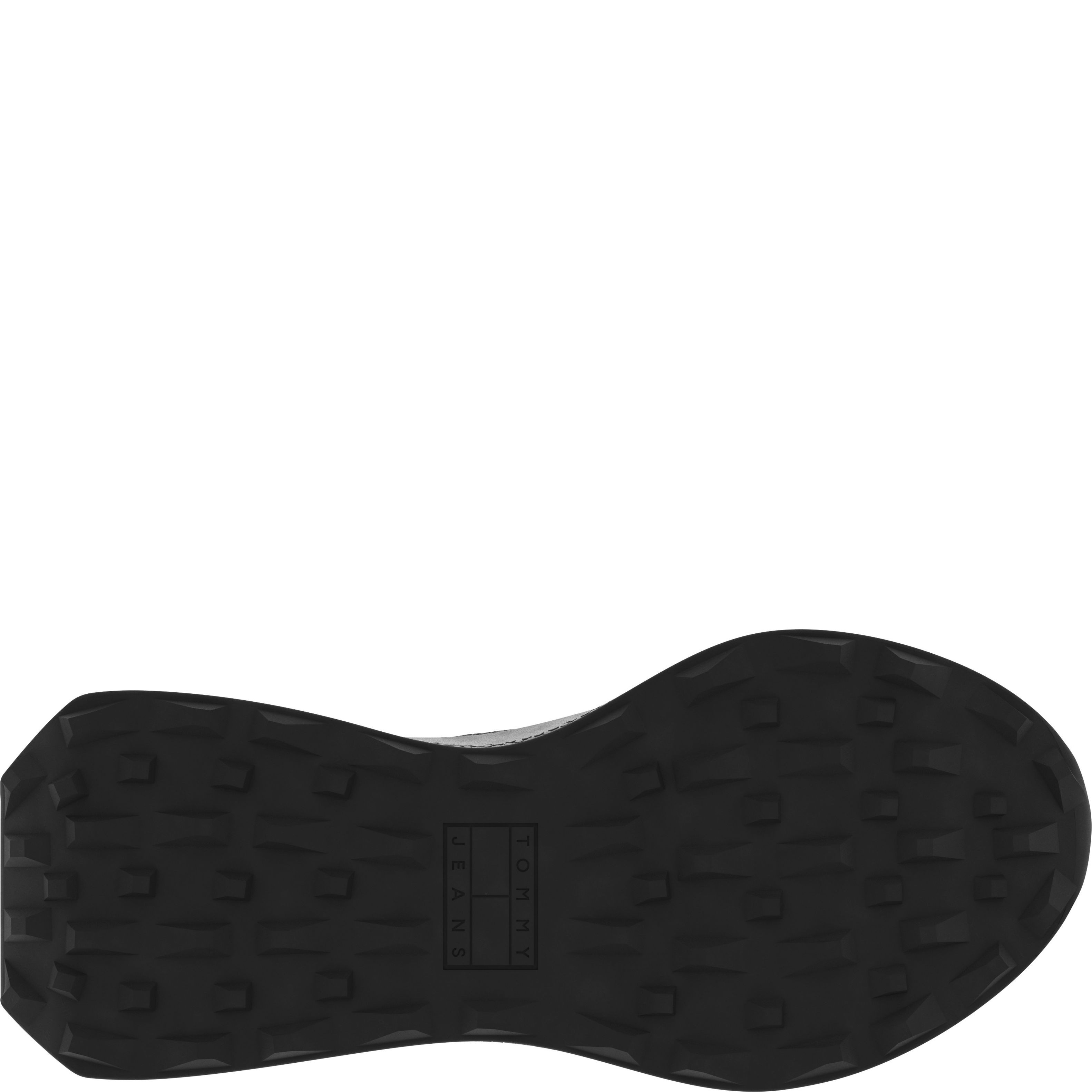 TOMMY JEANS Sportiniai bateliai vyrams, Juoda, Runner mix material 4