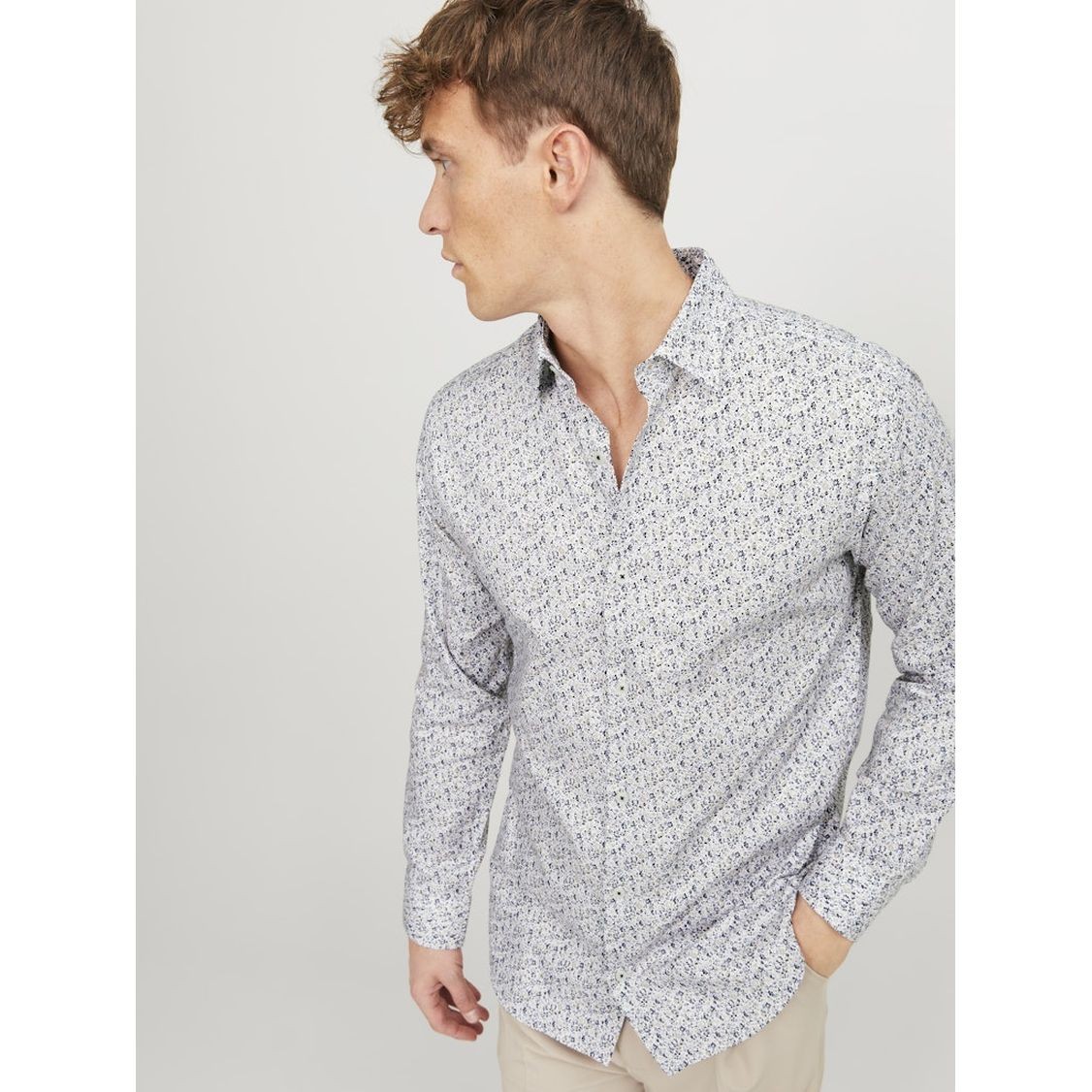 JACK & JONES Marškiniai vyrams, Balta, Jprblanordshirts 2
