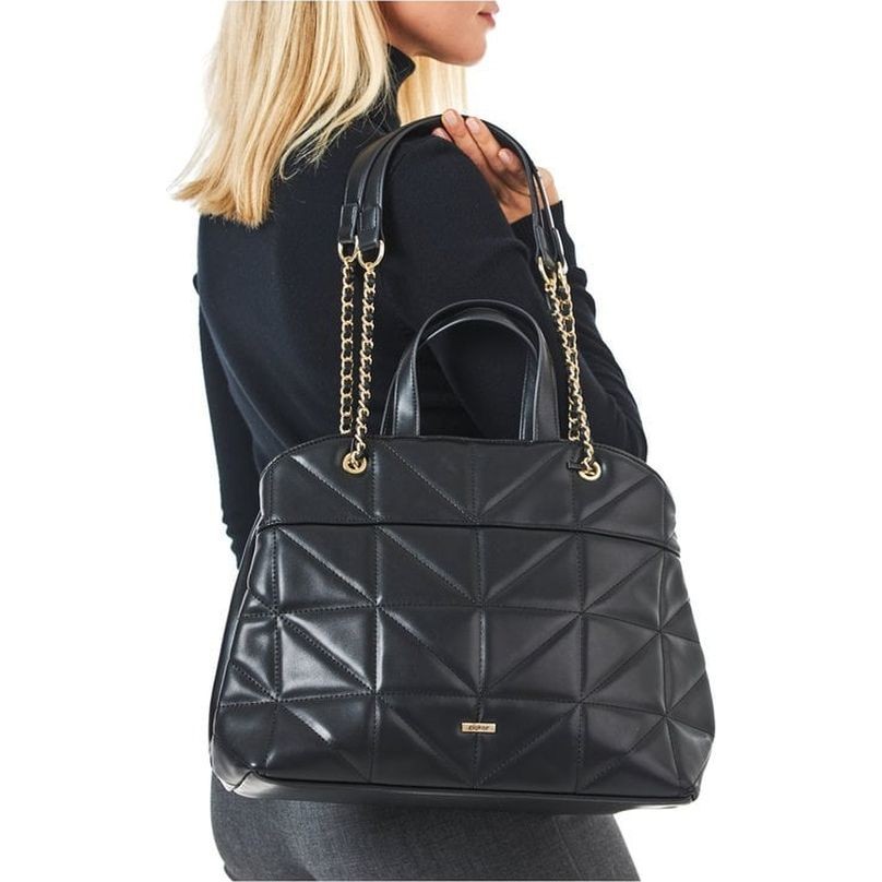 RIEKER Pirkinių krepšys, Juoda, Tote bag 7