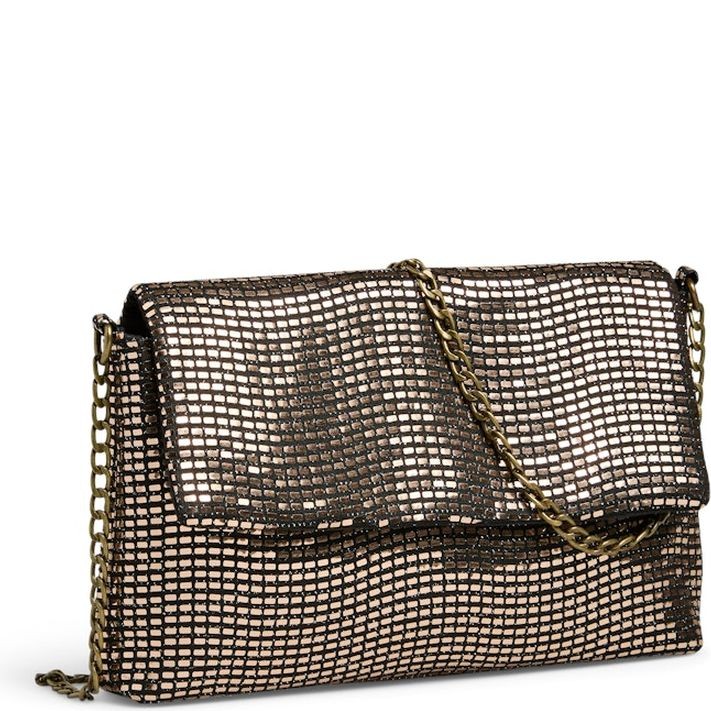 PIECES Rankinė per petį moterims, Auksinė, Nitter sequins cross body 1