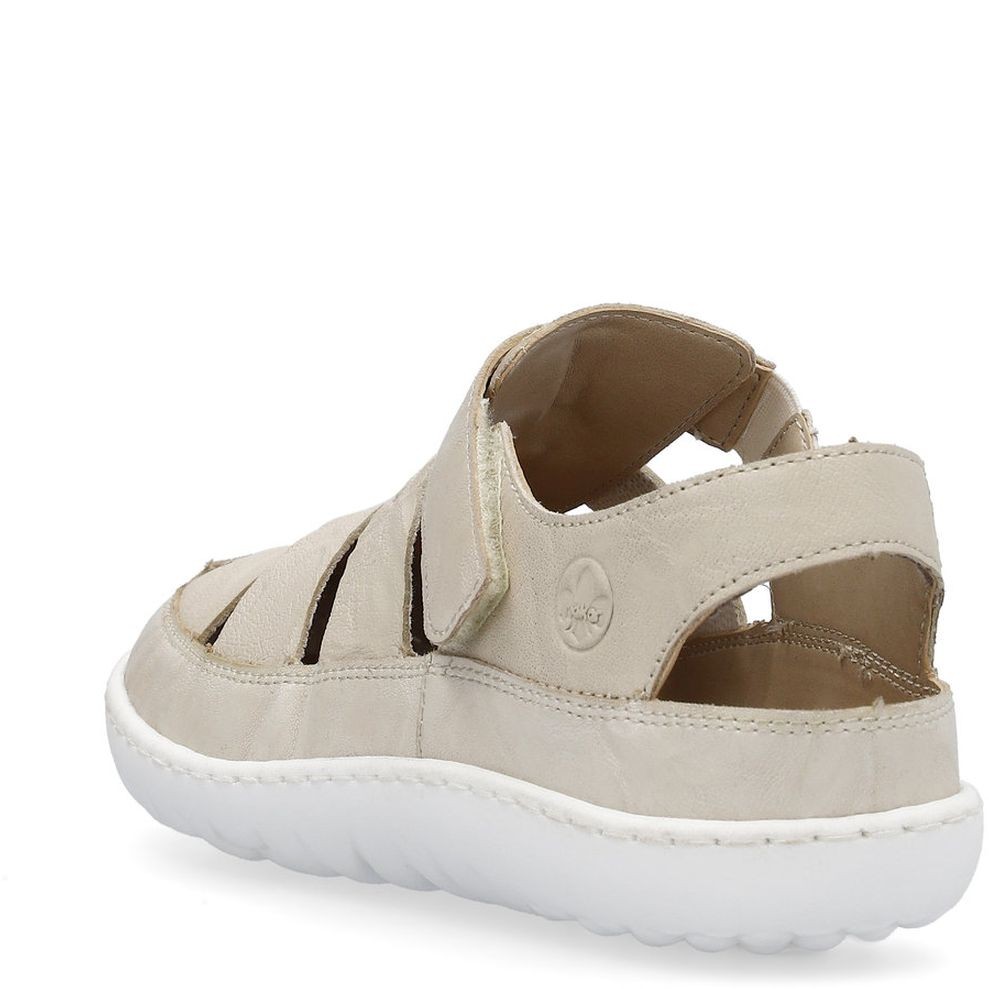 RIEKER Basutės moterims, Smėlio, SANDALS 5