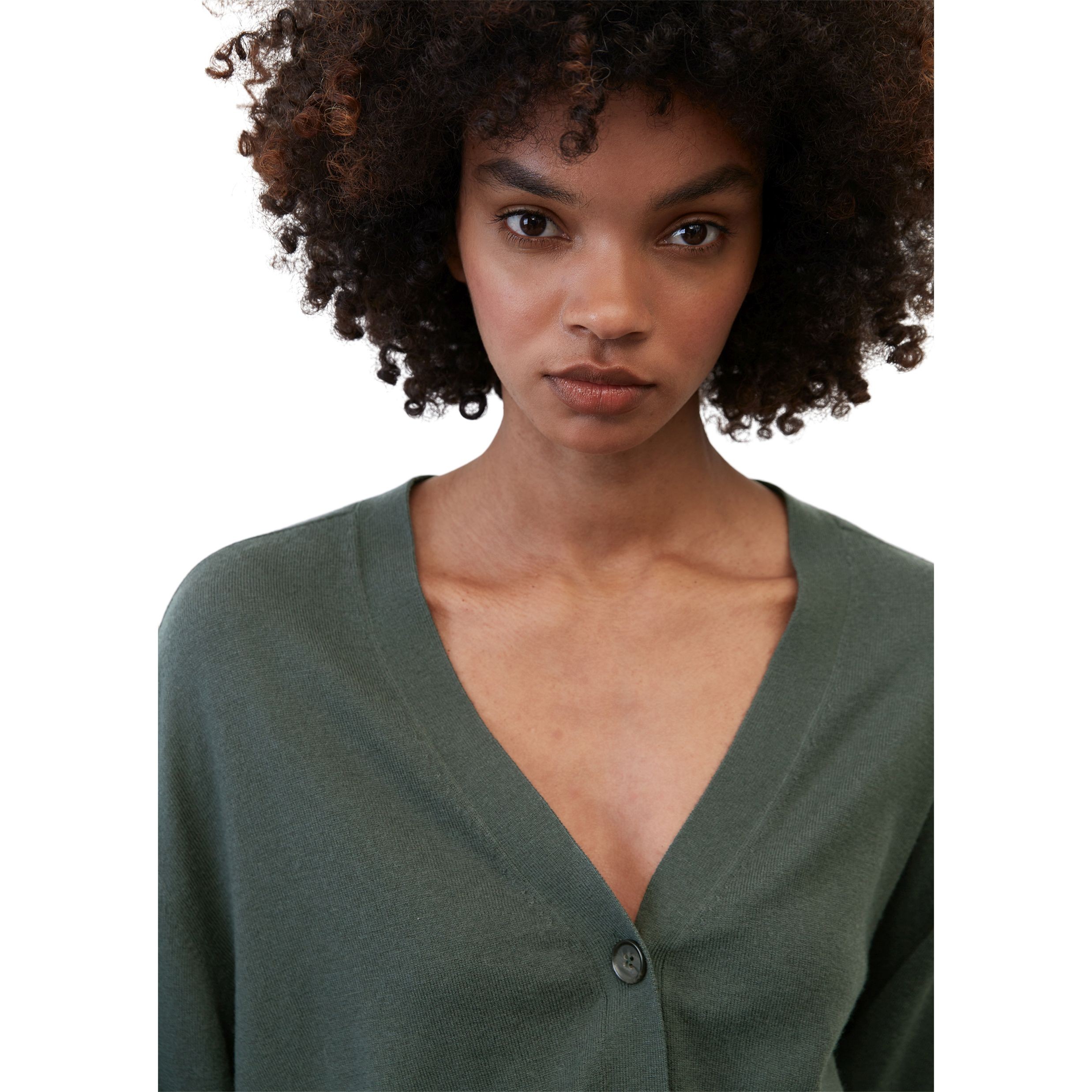 MARC O'POLO Kardiganas moterims, Žalia, Cardigan 4